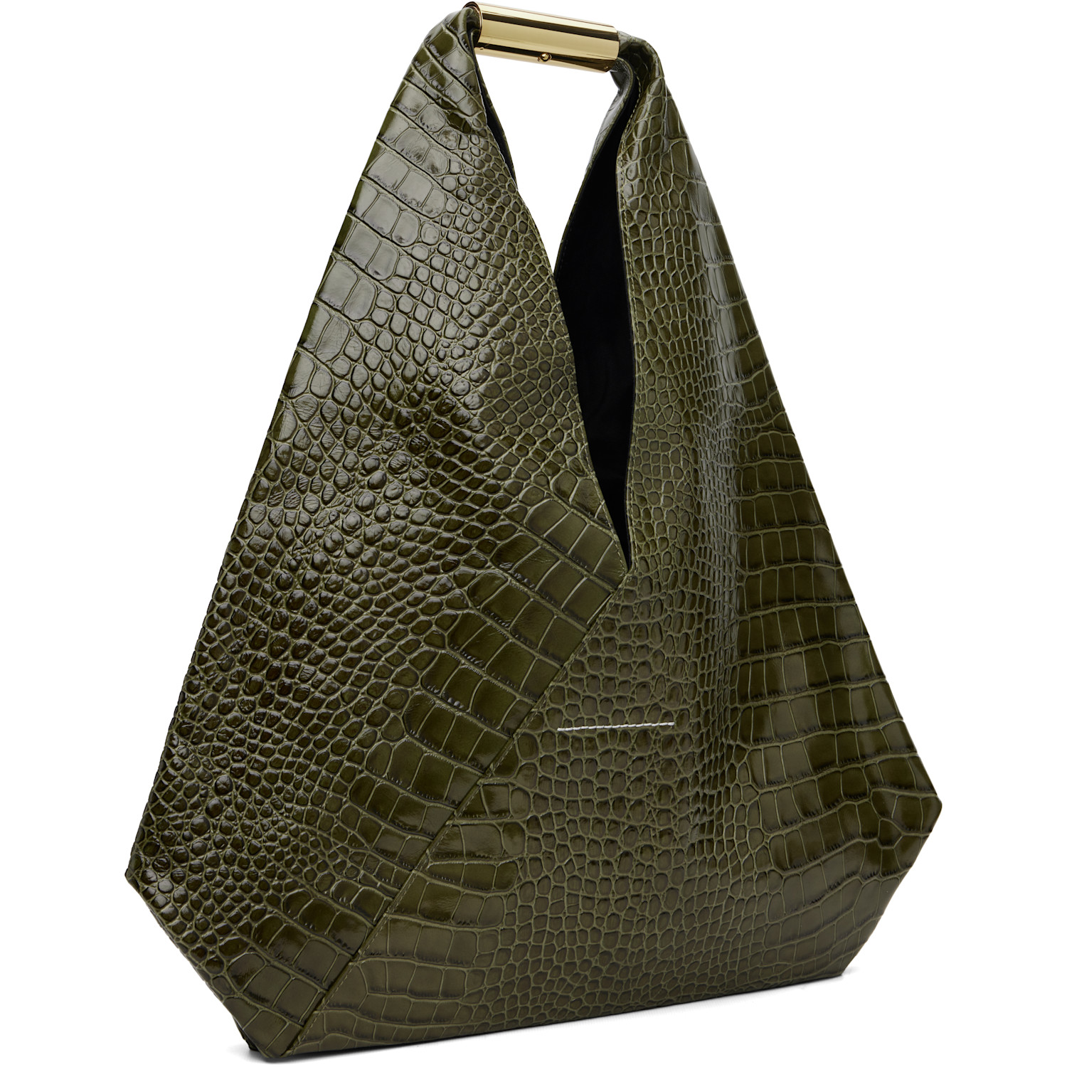  Mm6 Maison Margiela Green New Triangle Tote 