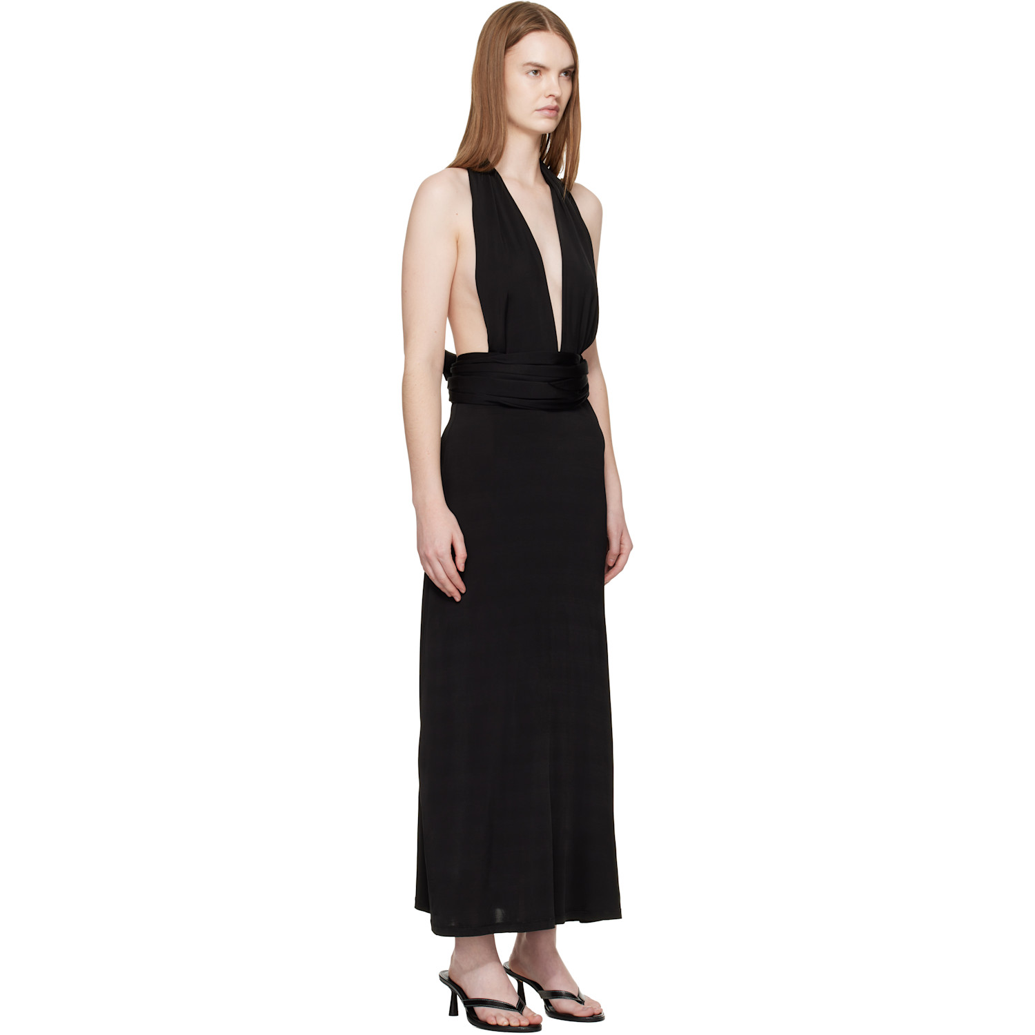  Aya Muse Black Zirra Midi Dress 