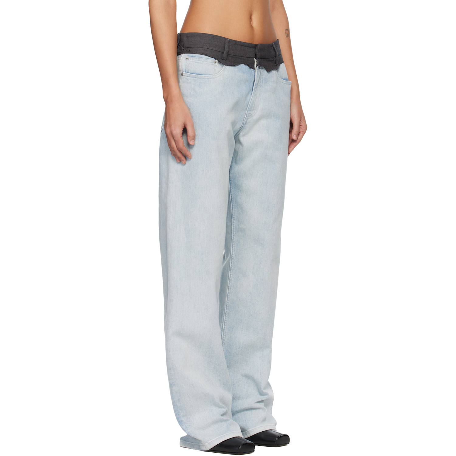  Mm6 Maison Margiela Blue Straight-leg Jeans 