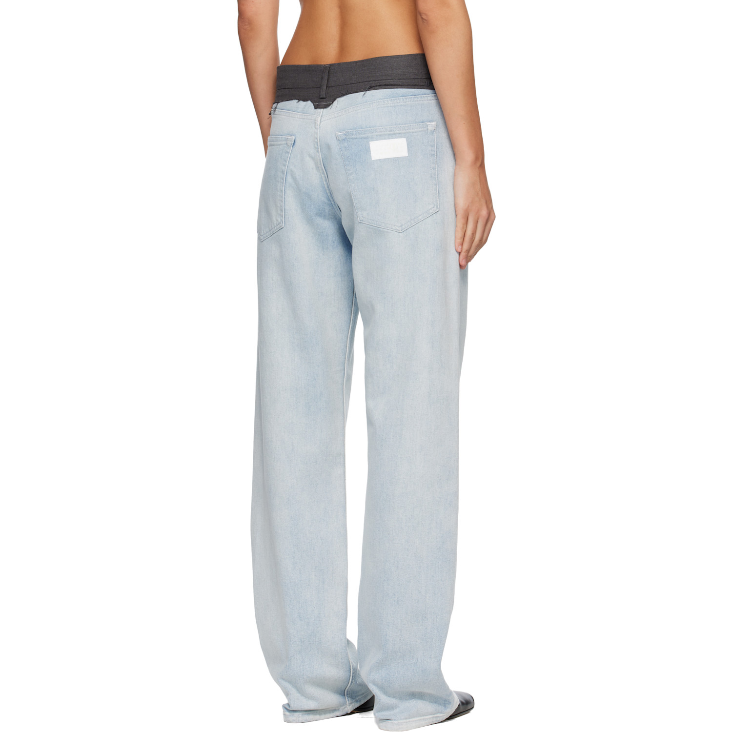  Mm6 Maison Margiela Blue Straight-leg Jeans 
