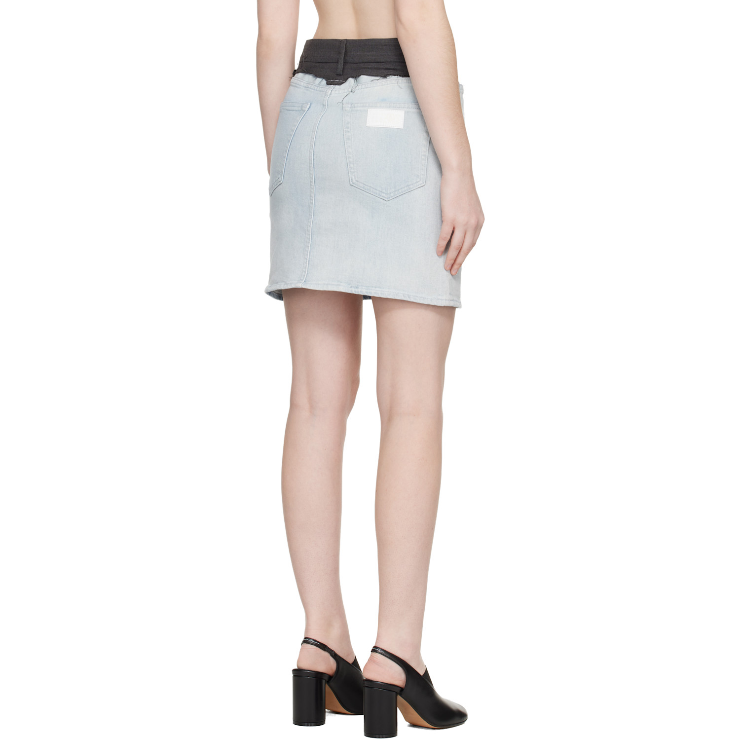  Mm6 Maison Margiela Blue Denim Miniskirt 