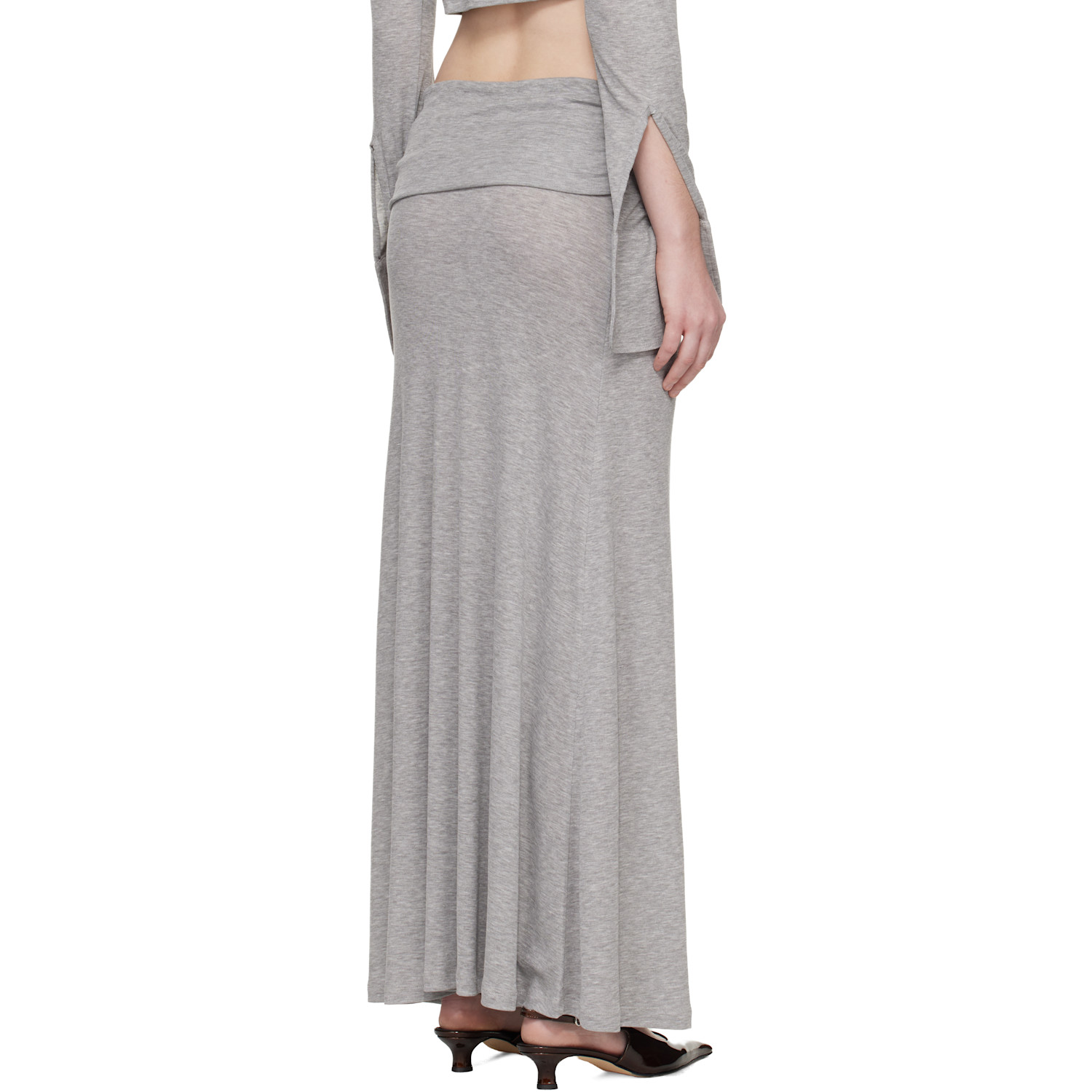  Aya Muse Gray Feyra Midi Skirt 