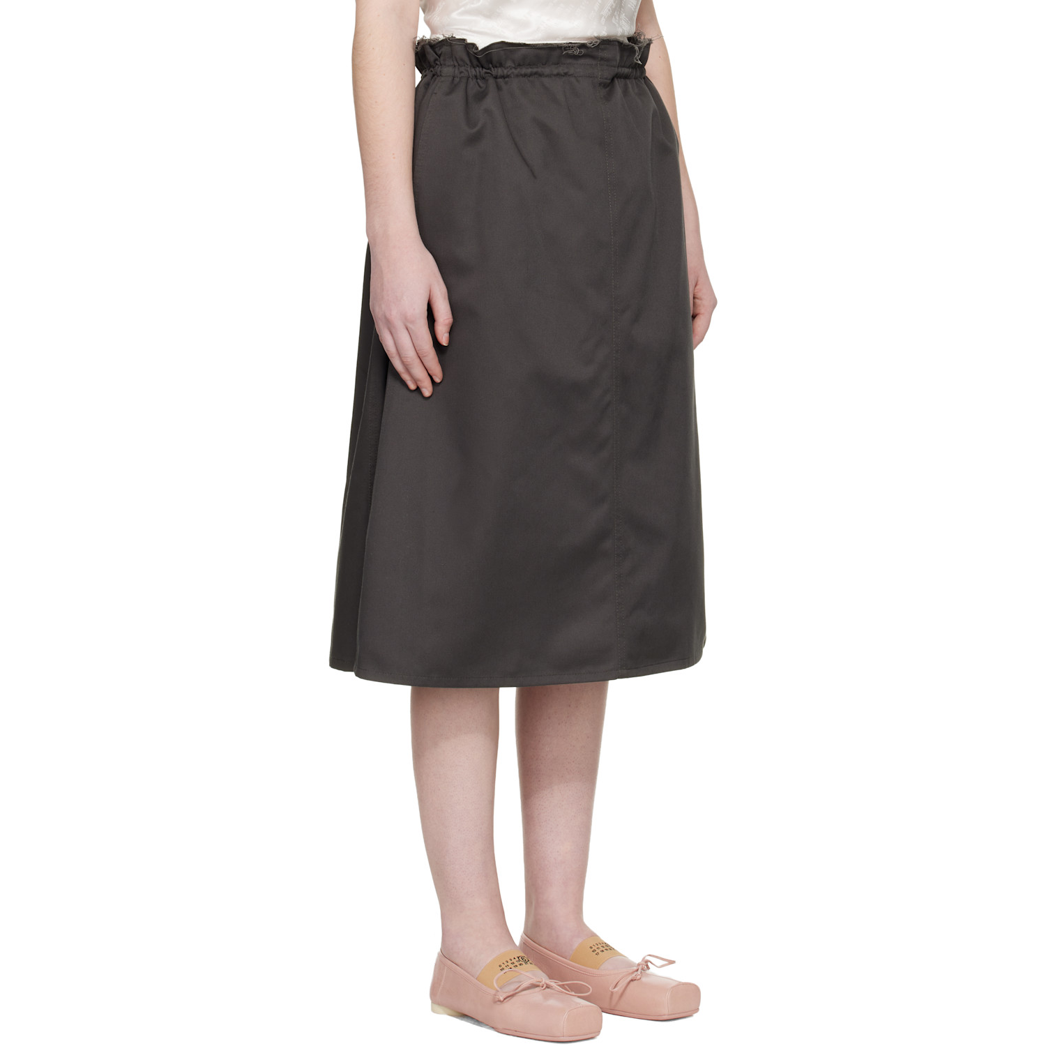  Mm6 Maison Margiela Gray Long Skirt 