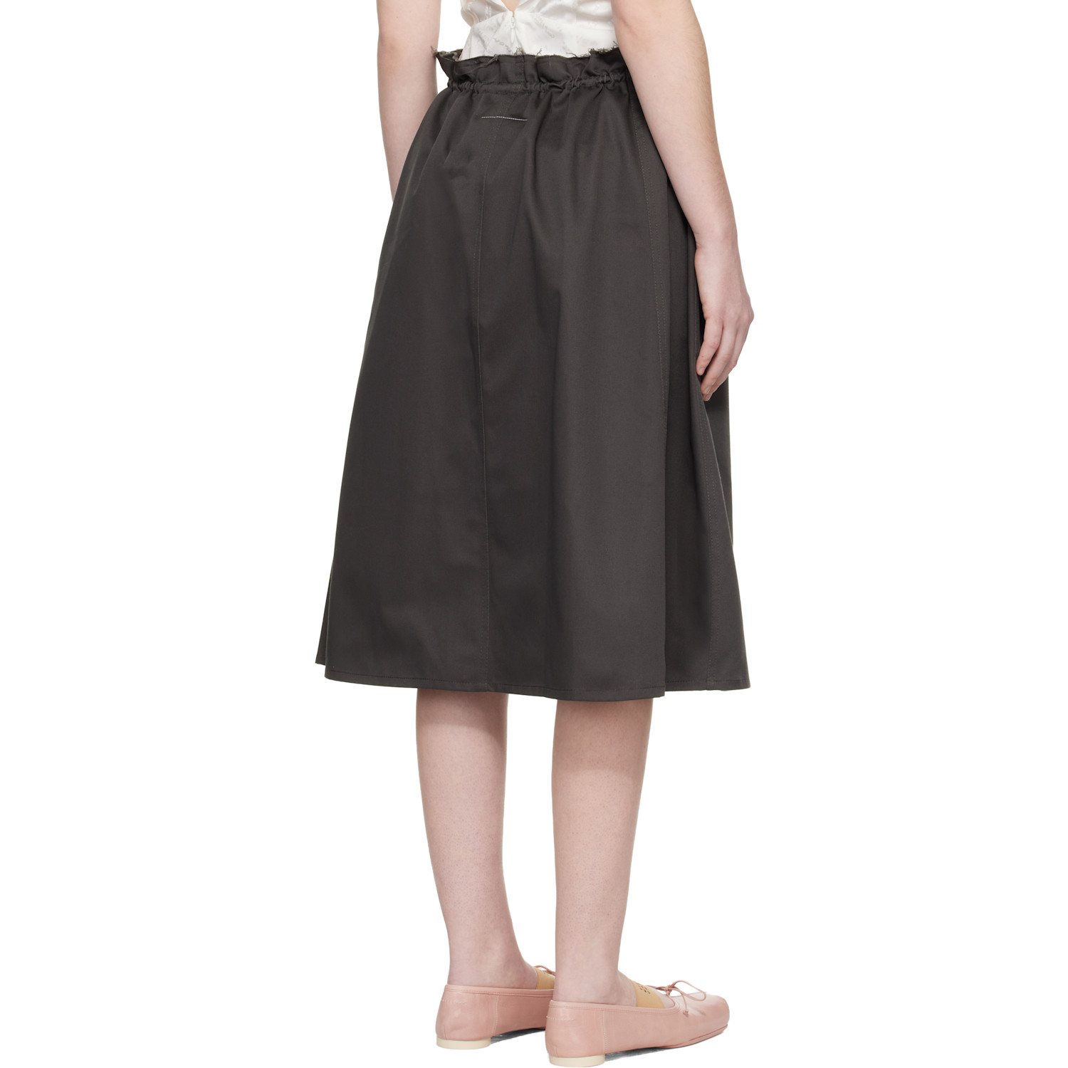  Mm6 Maison Margiela Gray Long Skirt 