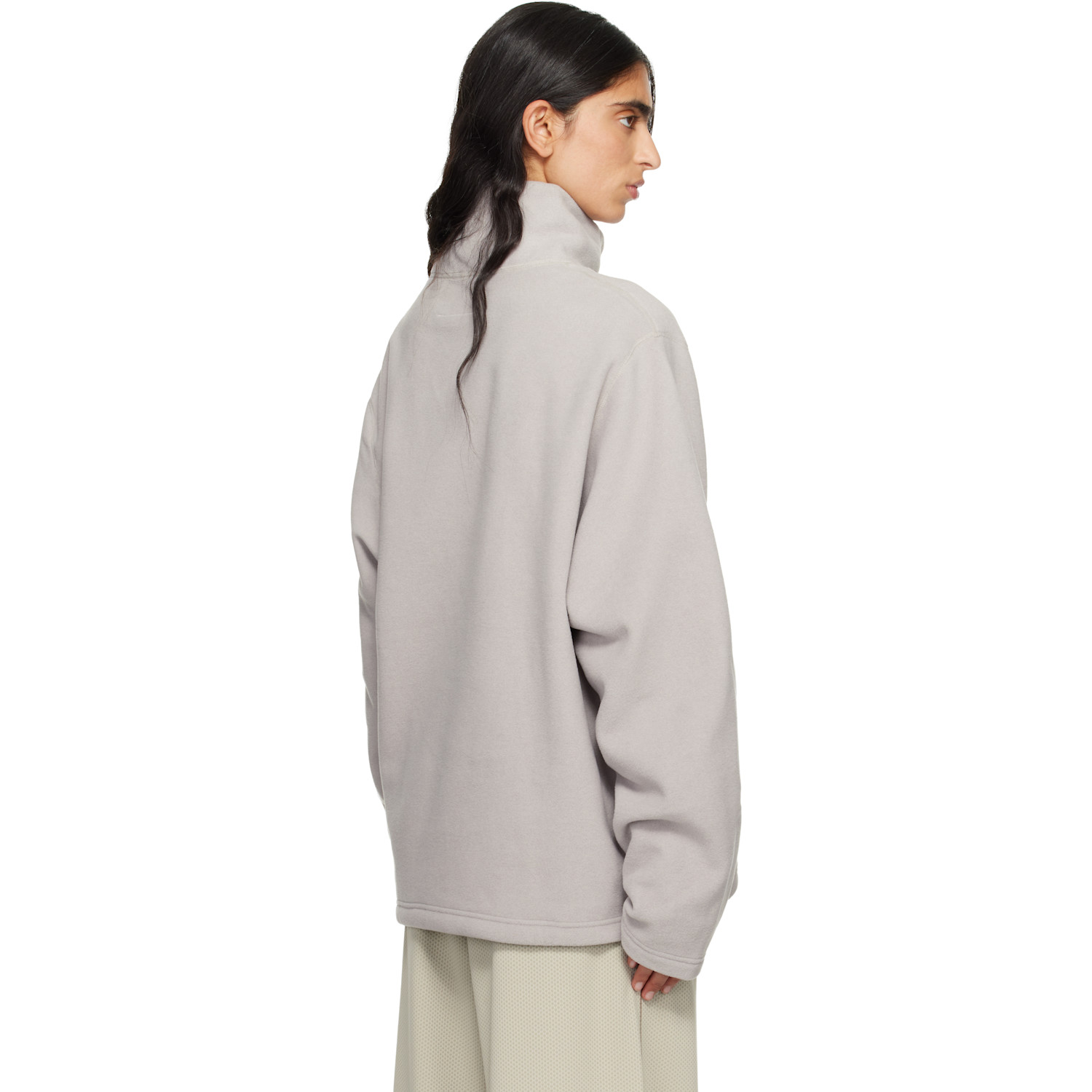  Mm6 Maison Margiela Beige Salomon Edition Pile Turtleneck 