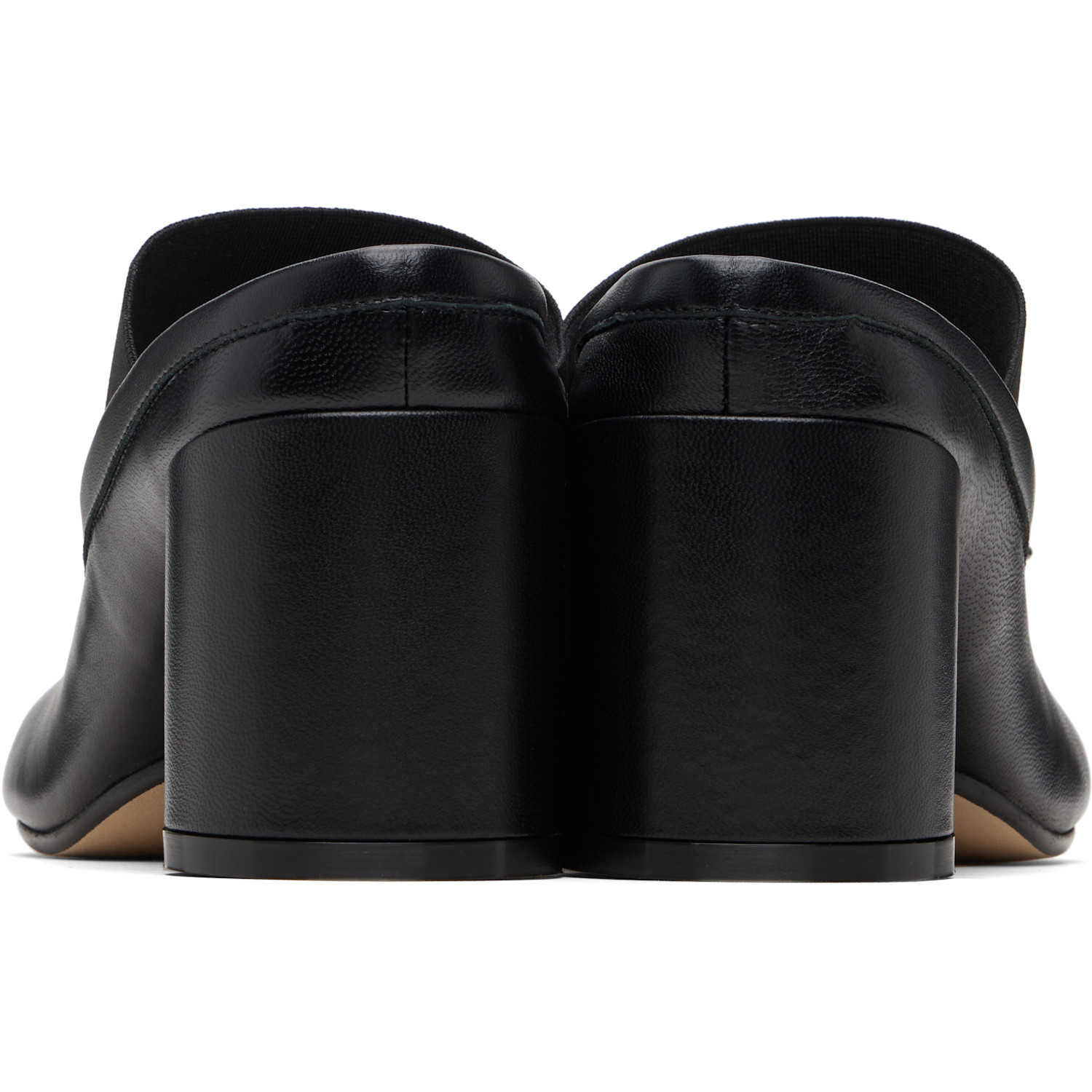  Mm6 Maison Margiela Black Anatomic Numeric Sandal Heels 