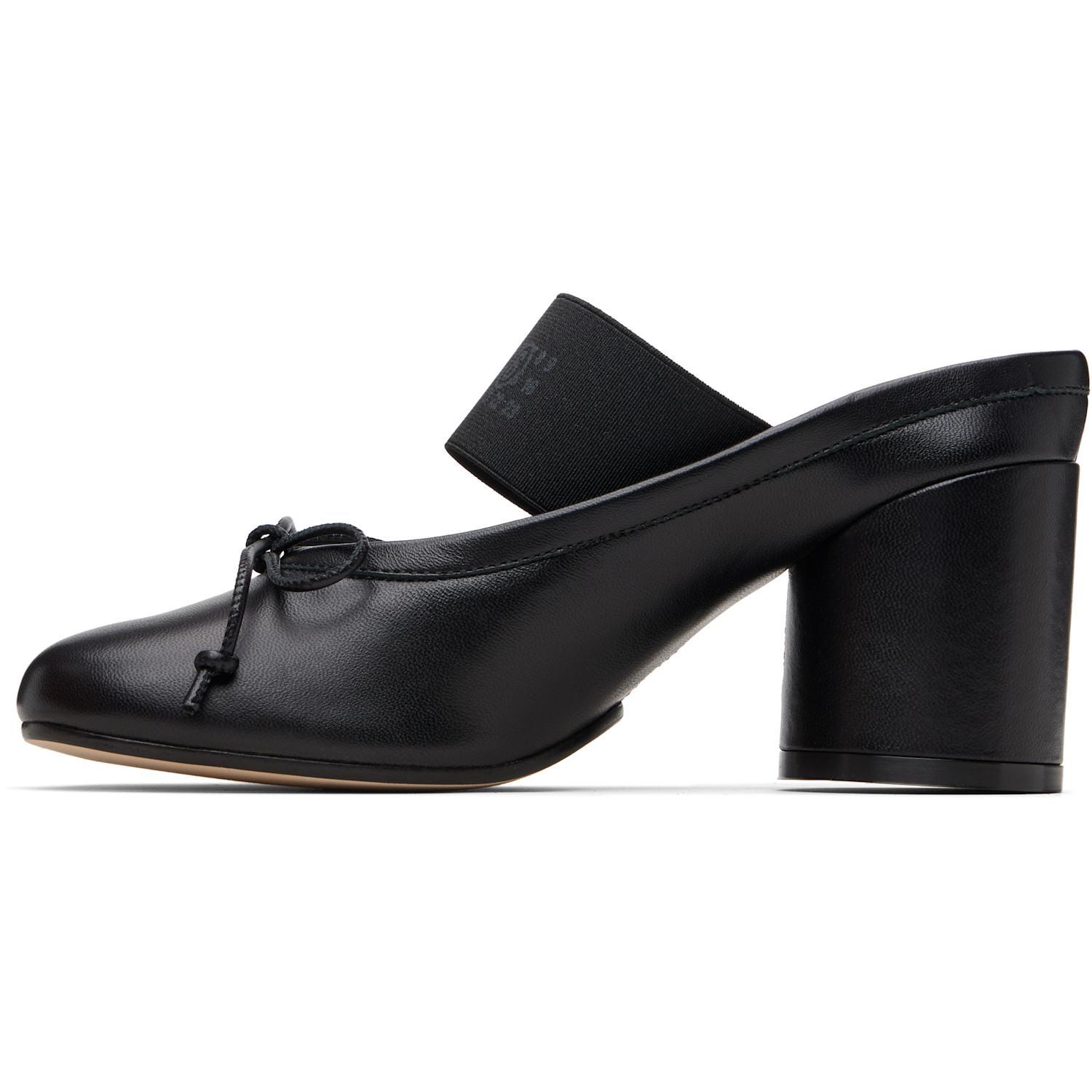  Mm6 Maison Margiela Black Anatomic Numeric Sandal Heels 