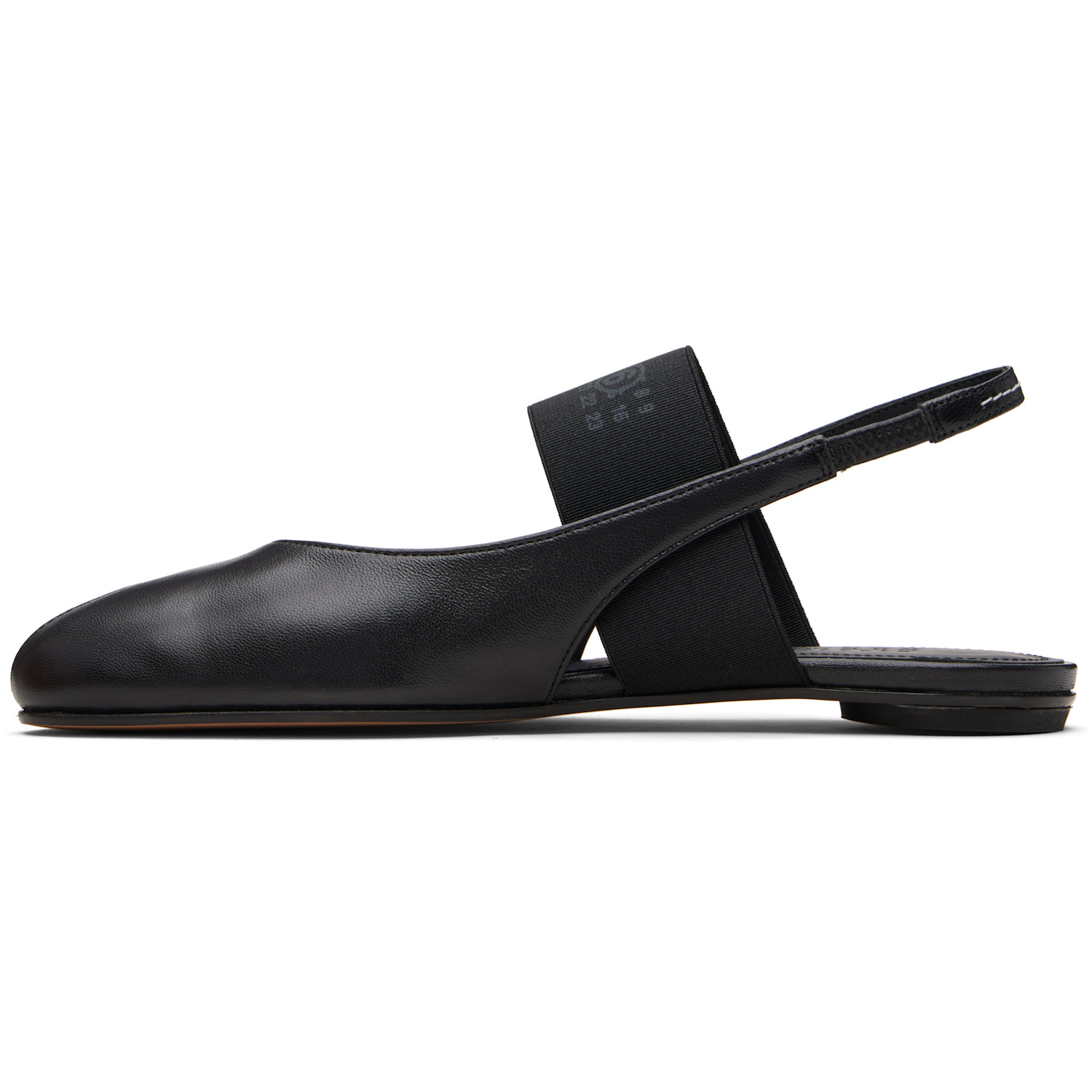  Mm6 Maison Margiela Black Anatomic Numeric Slingback Sandals 