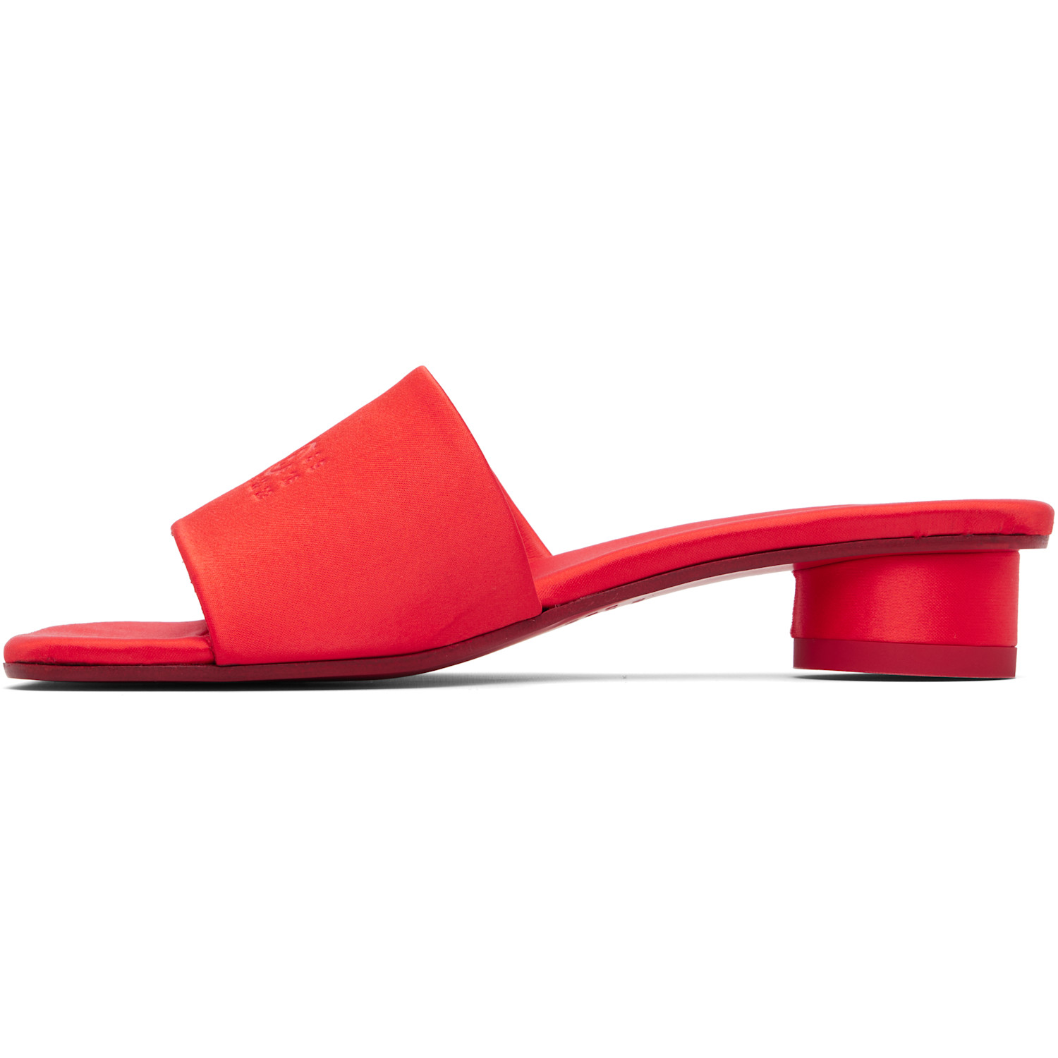  Mm6 Maison Margiela Red Anatomic Numeric Heeled Sandals 