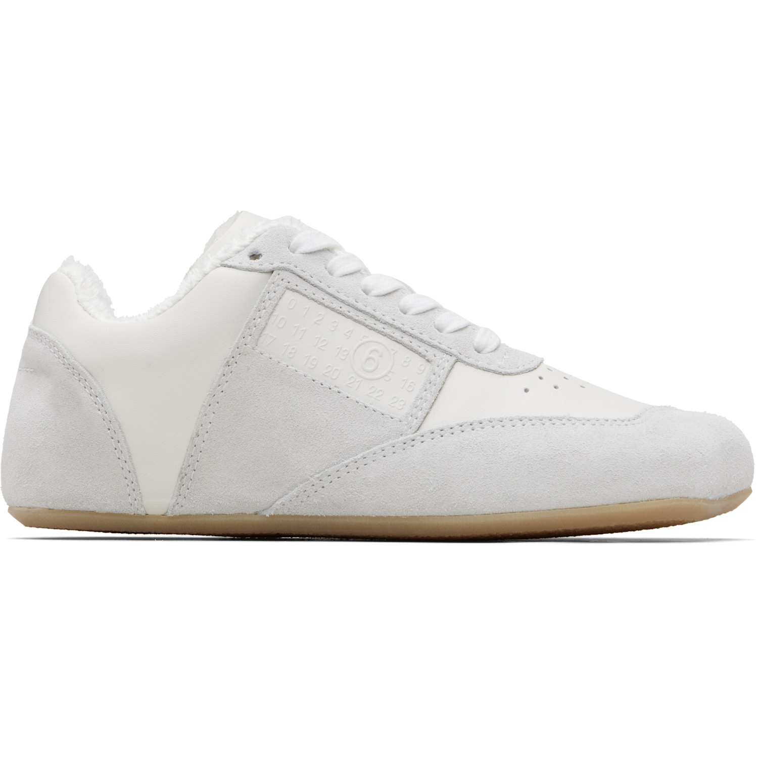 MM6 Maison Margiela White Anatomic Sneakers