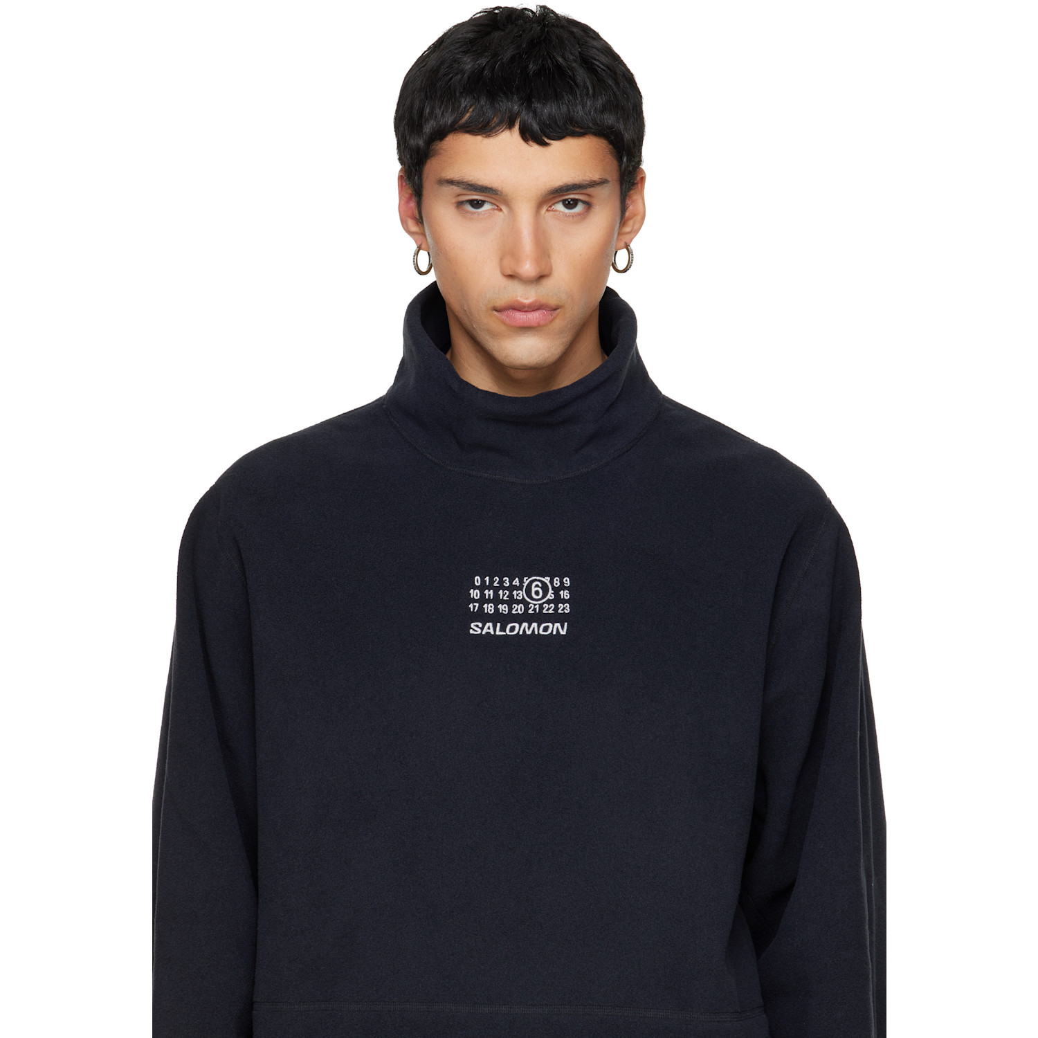  Mm6 Maison Margiela Numeric Hoop Earrings 