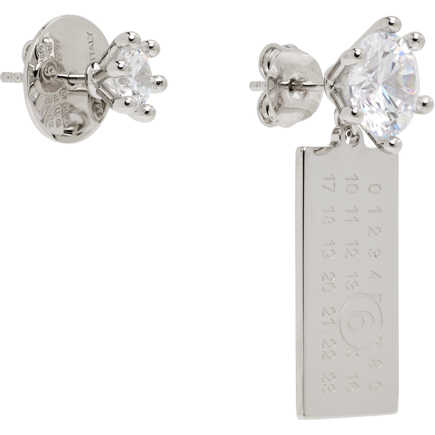  Mm6 Maison Margiela Numeric Charm Earrings 