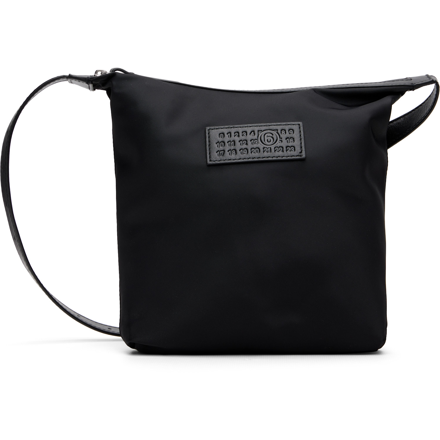 MM6 Maison Margiela Black Logo Patch Pouch
