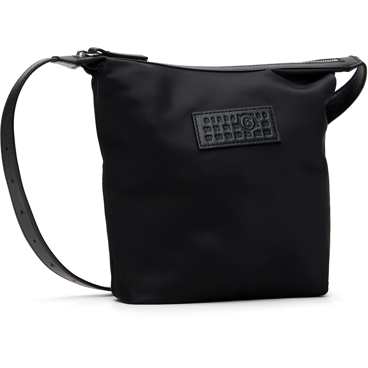 Mm6 Maison Margiela Black Logo Patch Pouch 