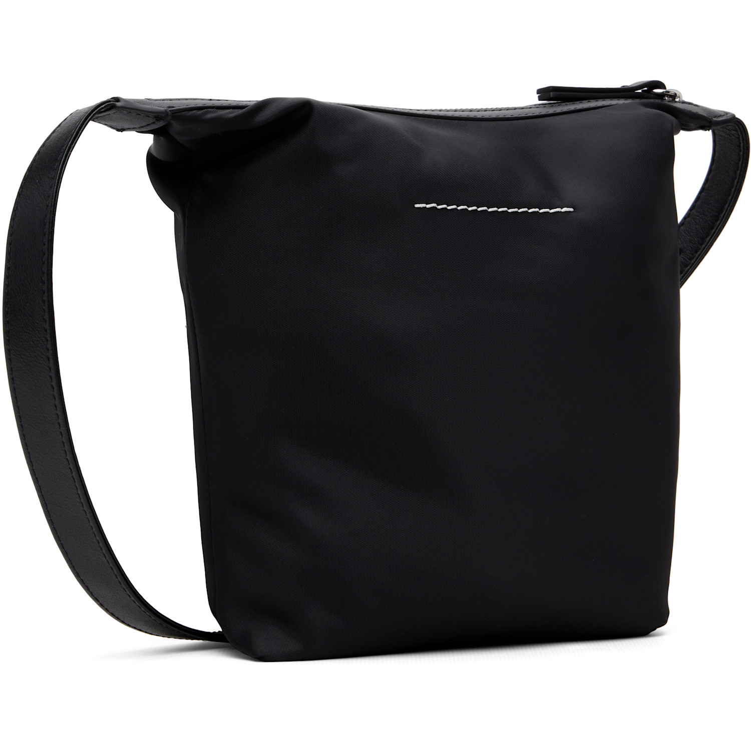 Mm6 Maison Margiela Black Logo Patch Pouch 