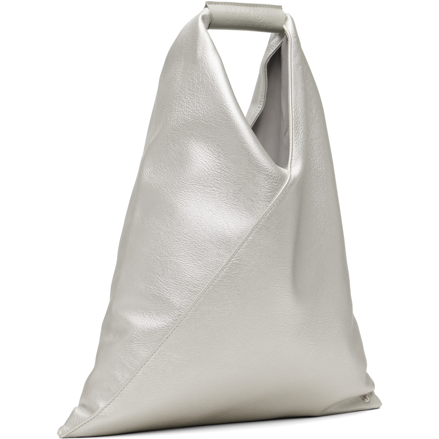  Mm6 Maison Margiela Silver Small Triangle Tote 