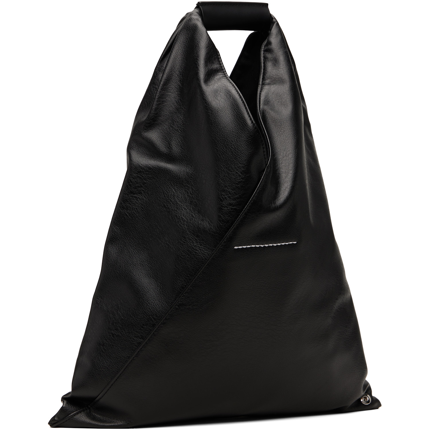  Mm6 Maison Margiela Black Small Triangle Tote 