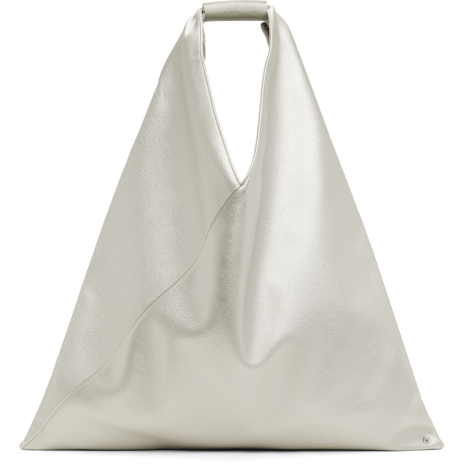 MM6 Maison Margiela Silver Classic Faux-Leather Tote