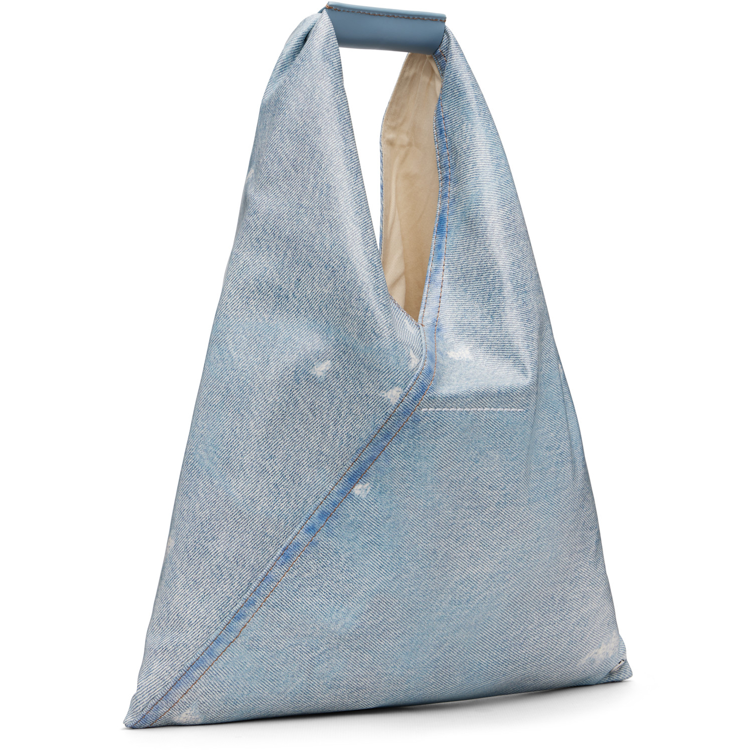  Mm6 Maison Margiela Blue Small Triangle Tote 
