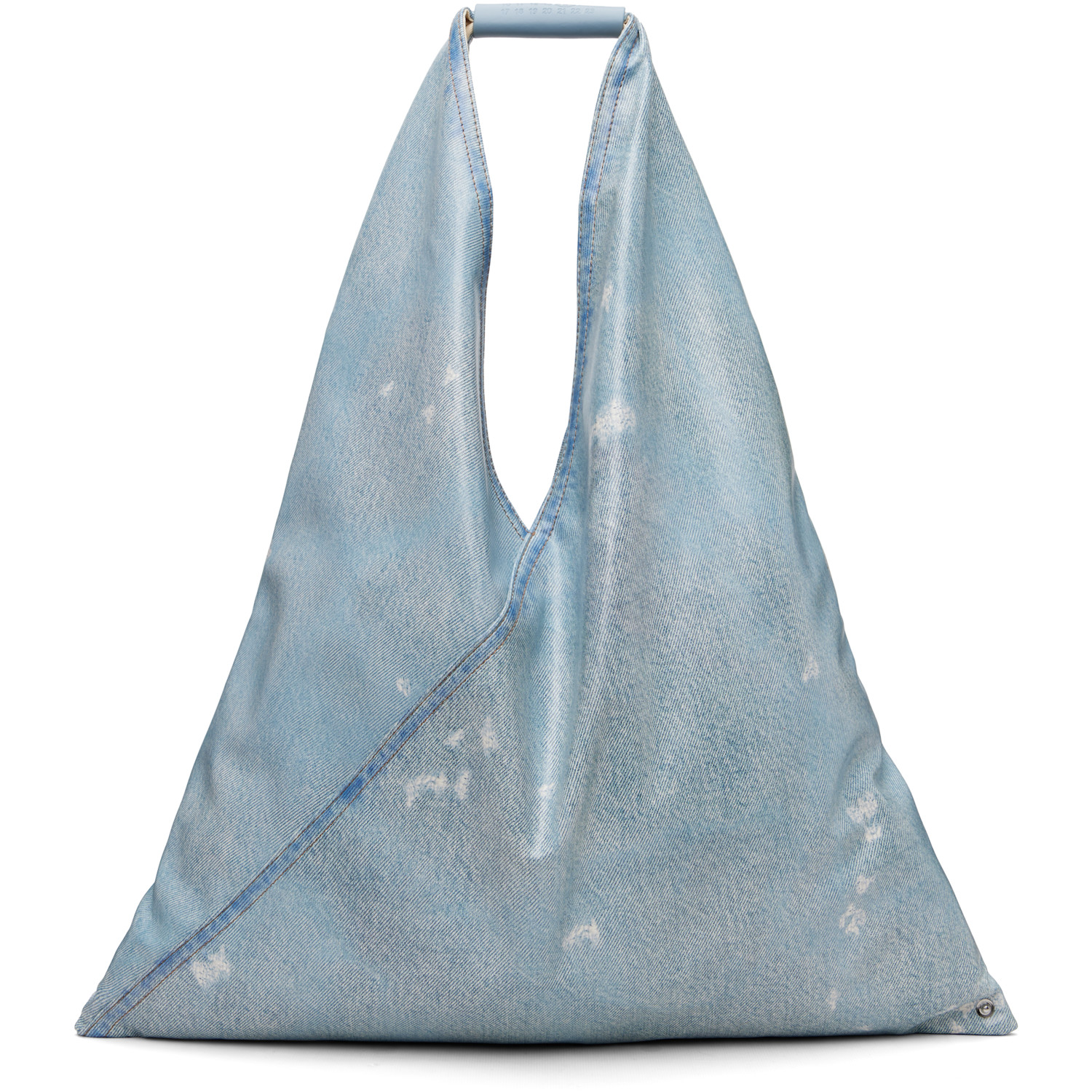 MM6 Maison Margiela Blue Classic Triangle Tote