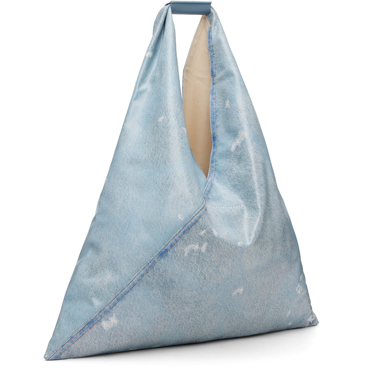  Mm6 Maison Margiela Blue Classic Triangle Tote 