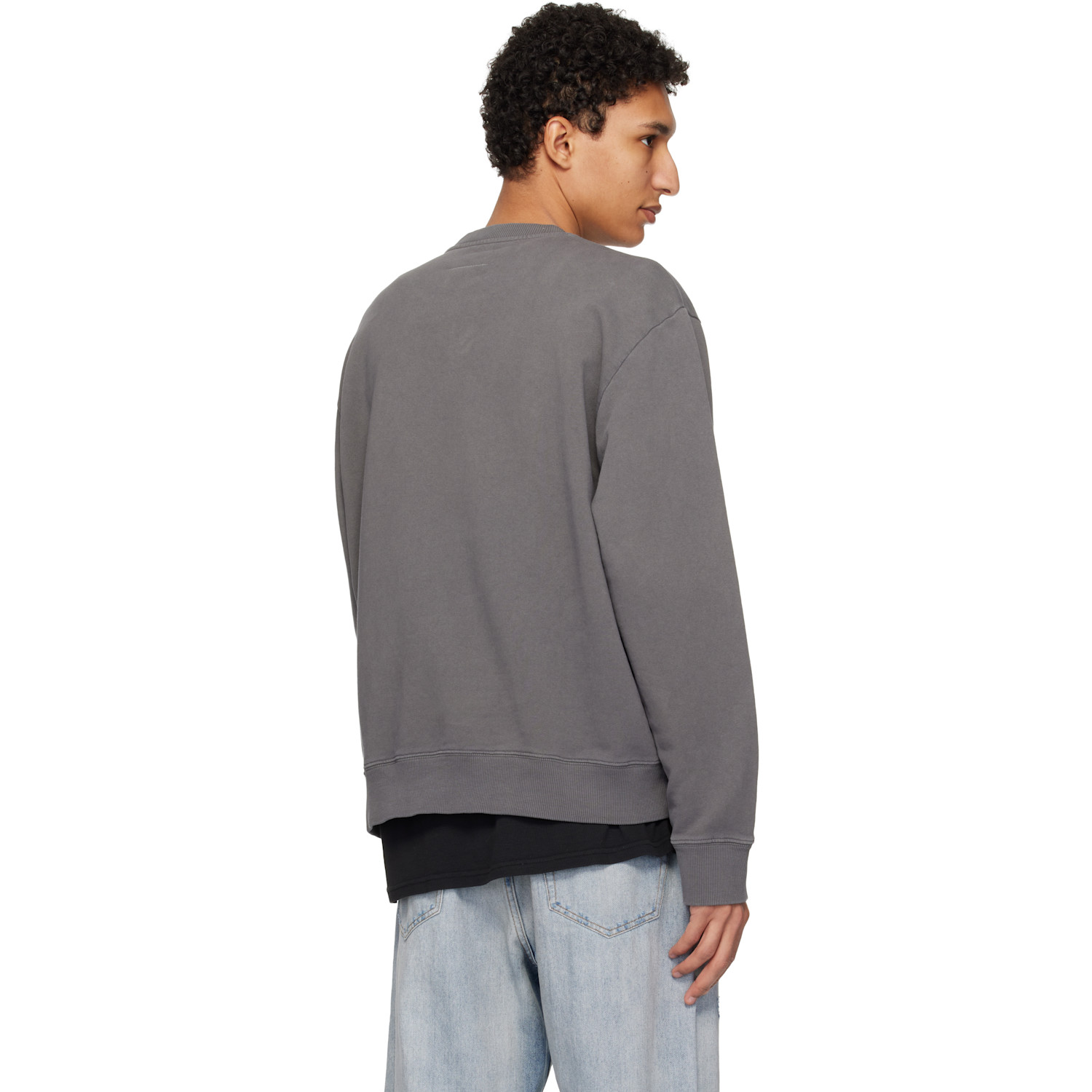  Mm6 Maison Margiela Gray Utility Pocket Sweatshirt 