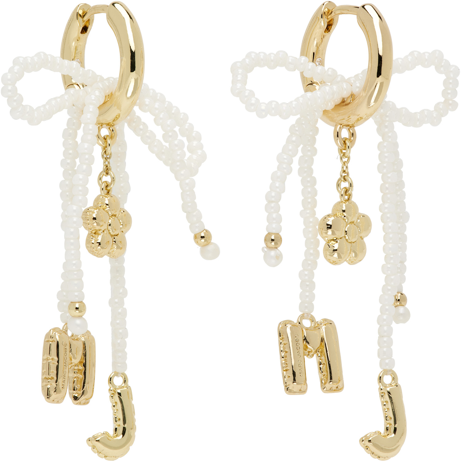  Marc Jacobs 'the Beaded Mj' Earrings 
