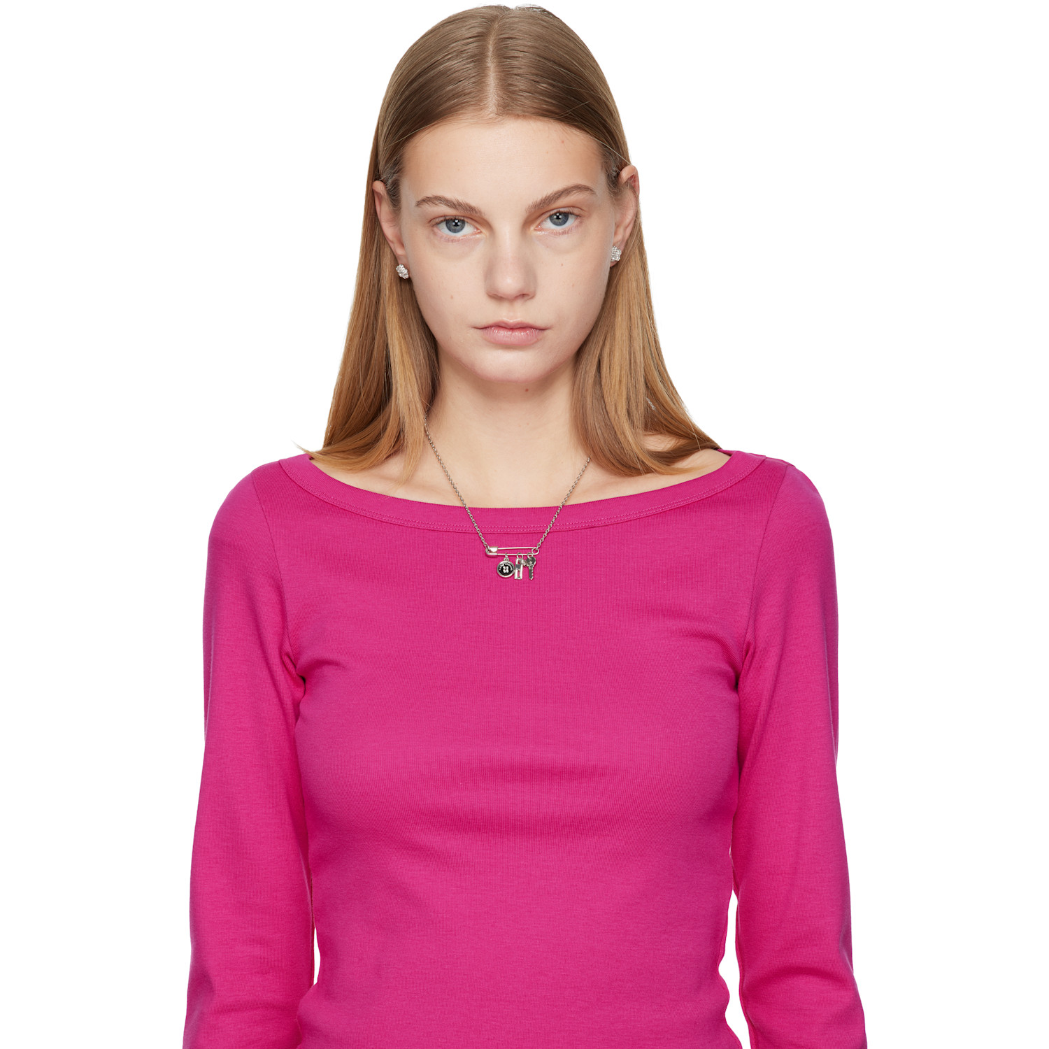  Marc Jacobs 'the Button' Charm Necklace 