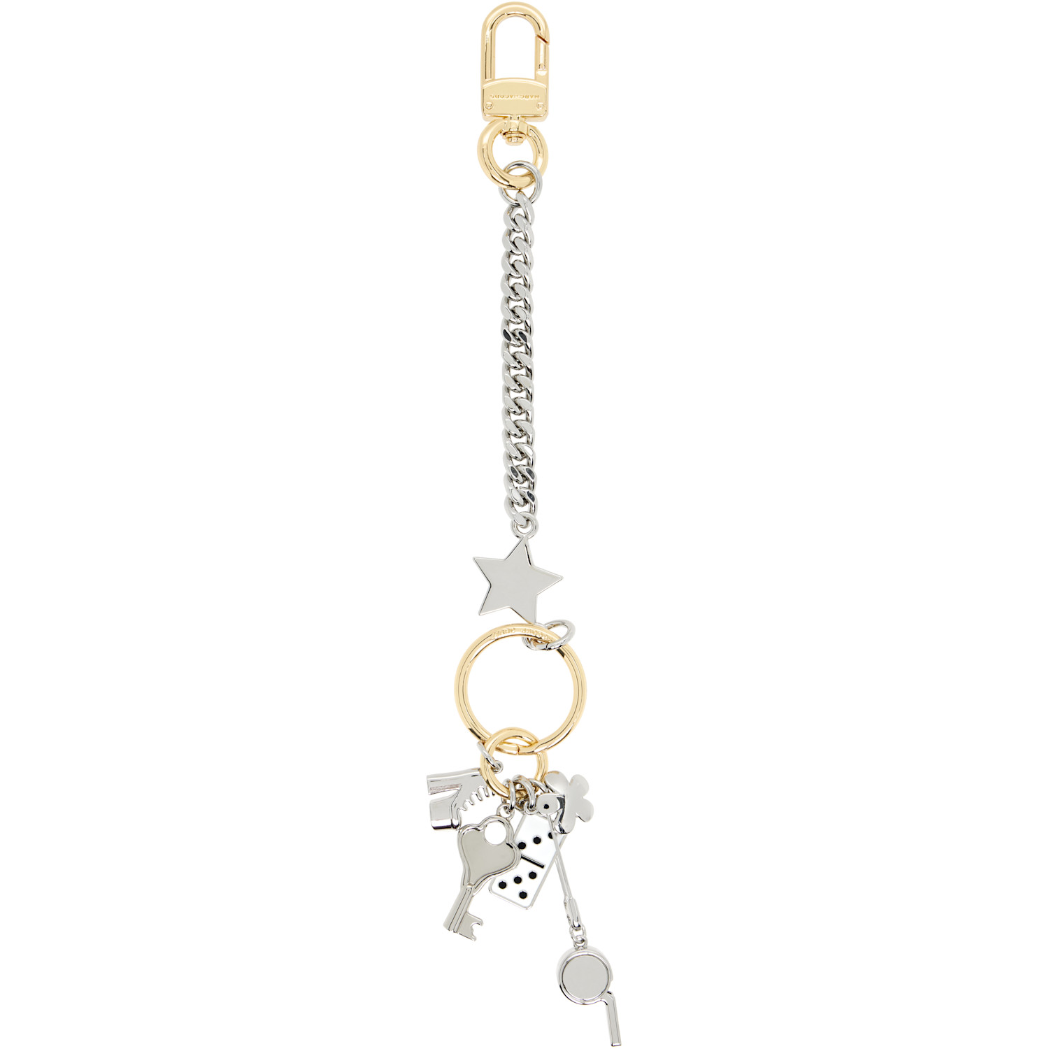  Marc Jacobs Silver & Gold 'the Cluster Charm' Keychain 