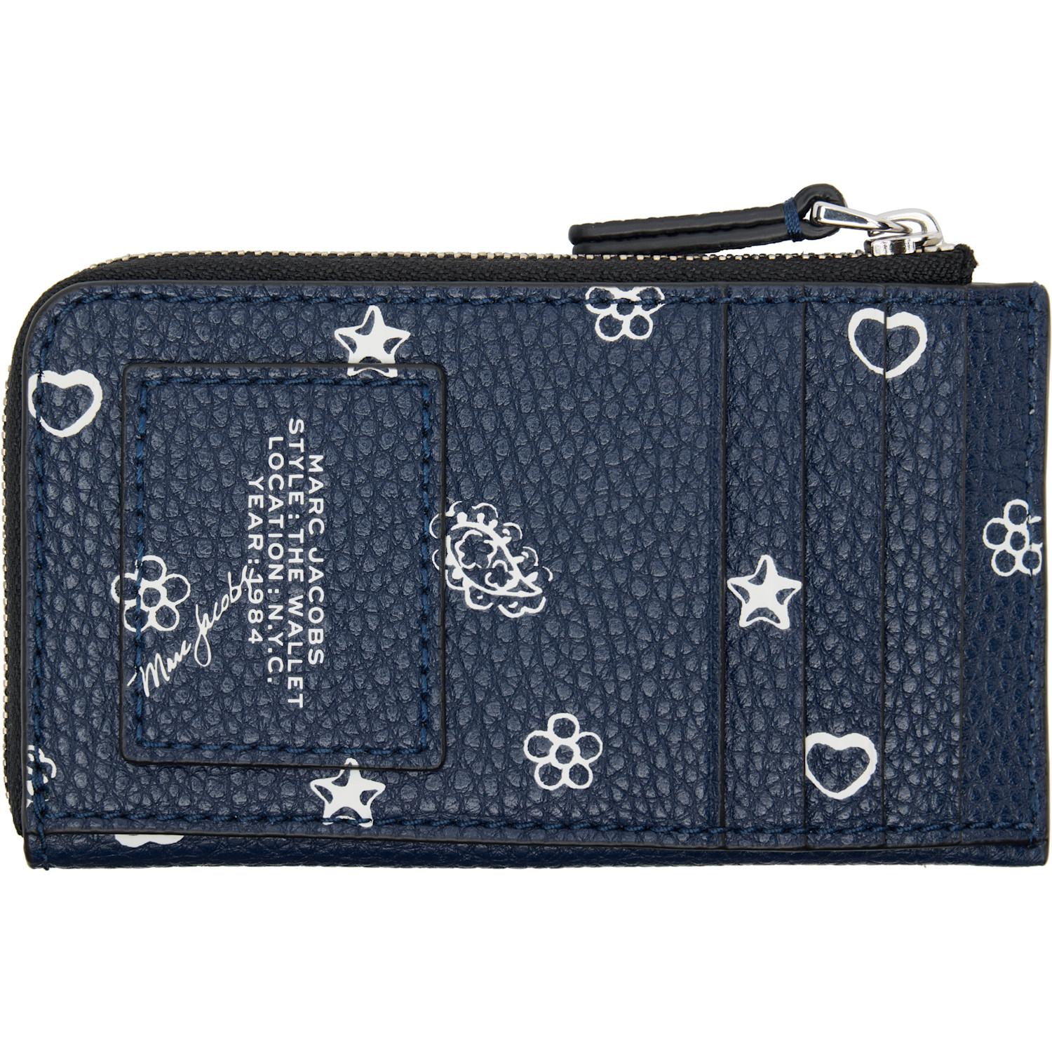  Marc Jacobs Navy 'the Bandana Top Zip Multi' Wallet 