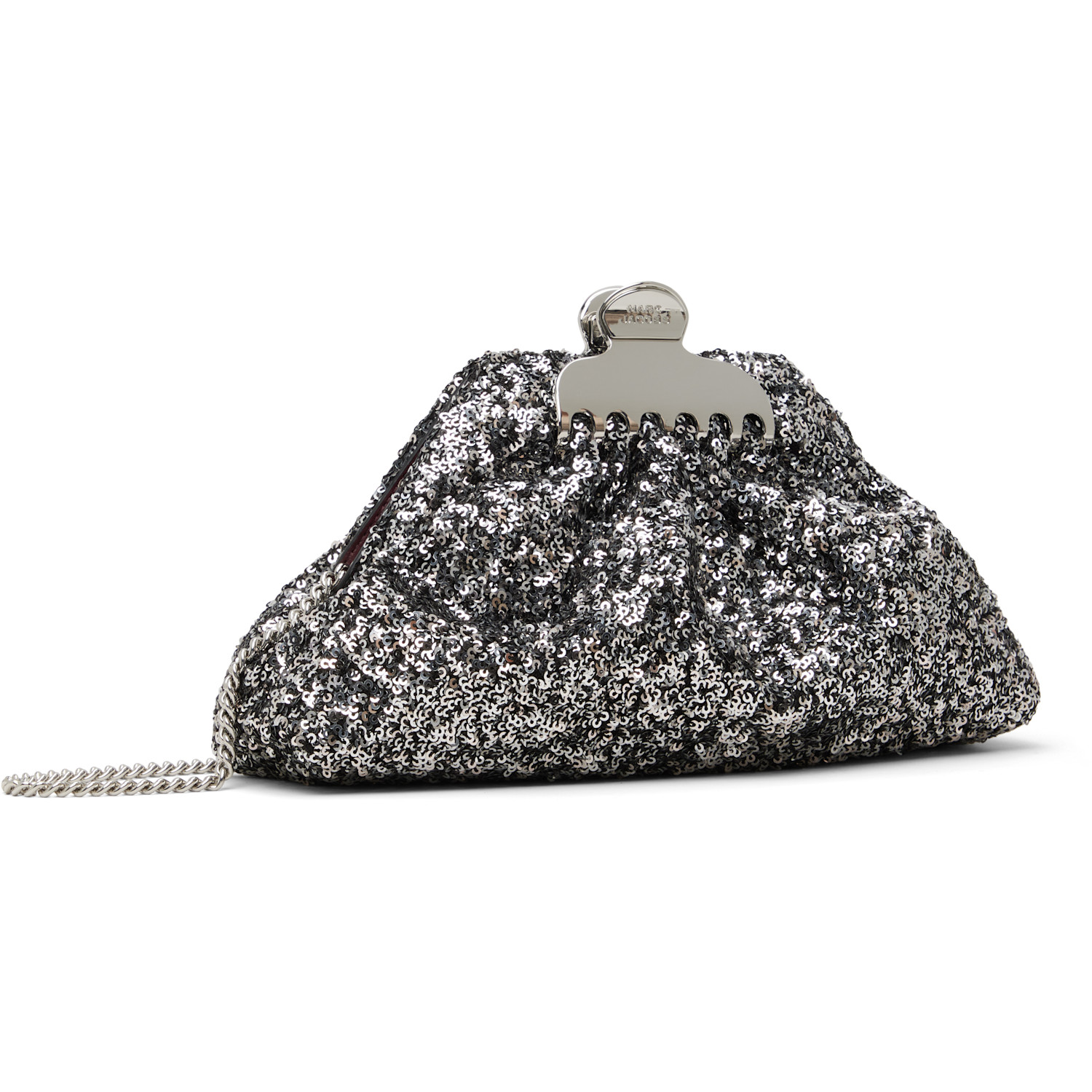  Marc Jacobs Silver 'the Sequin Glam Small' Clutch 