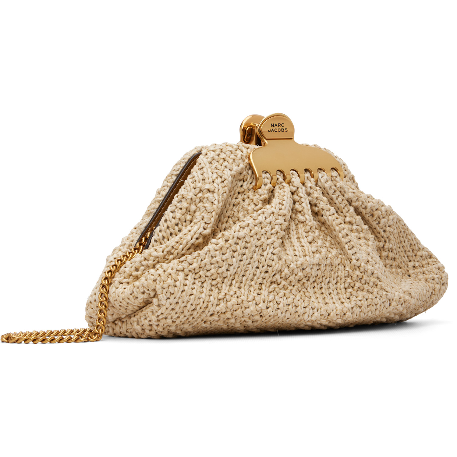  Marc Jacobs Beige 'the Summer Woven Glam Small' Clutch 
