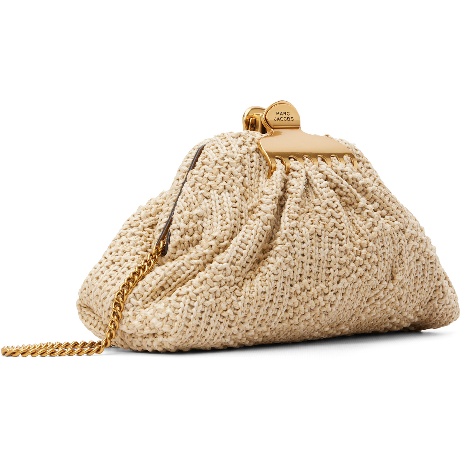  Marc Jacobs Beige 'the Summer Woven Glam Small' Clutch 