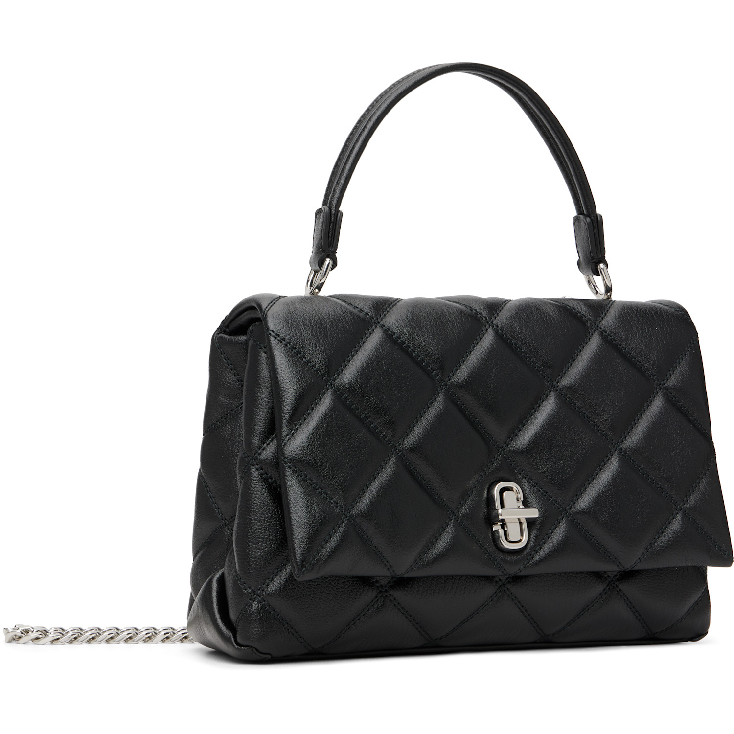  Marc Jacobs Black 'the Quilted Slim Dual Convertible' Shoulder Bag 