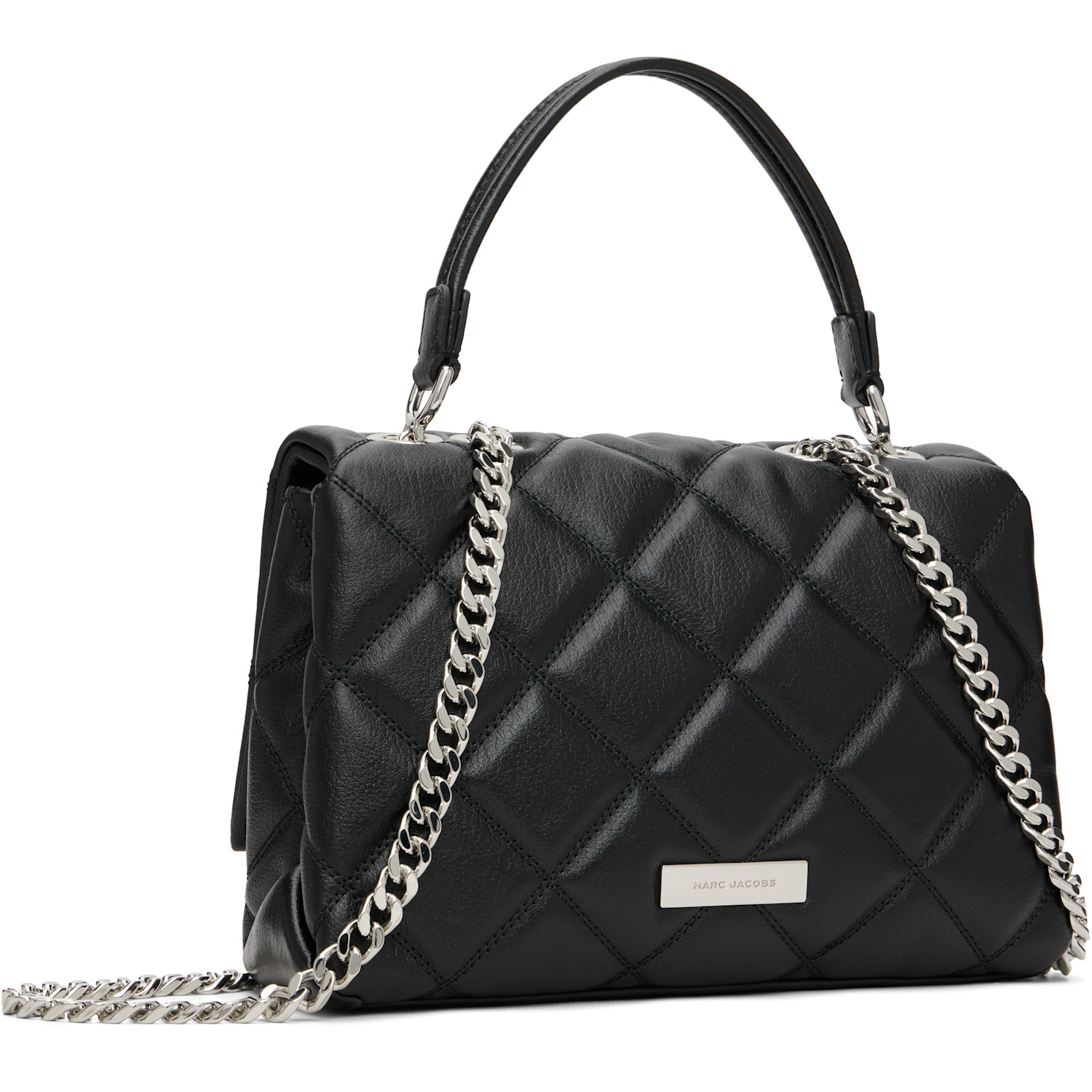  Marc Jacobs Black 'the Quilted Slim Dual Convertible' Shoulder Bag 