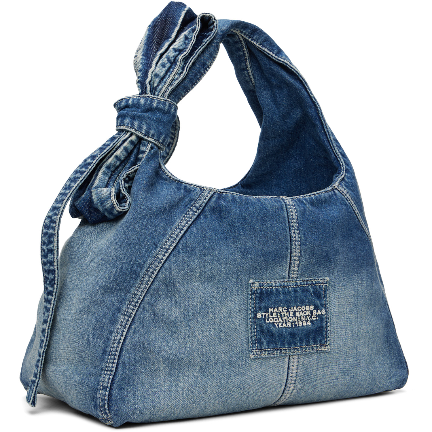  Marc Jacobs Blue 'the Bow Denim Sack' Bag 