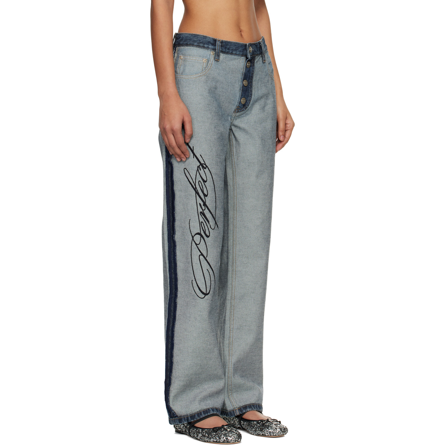  Marc Jacobs Blue Imperfectly Perfect Jeans 