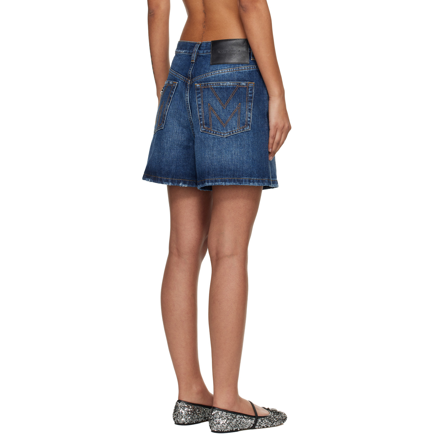  Marc Jacobs Blue Grommet Denim Shorts 