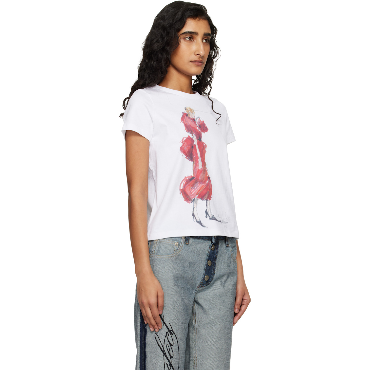  Marc Jacobs White 'look 33' Baby T-shirt 