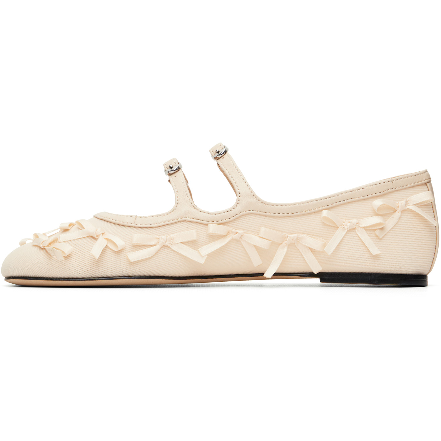  Marc Jacobs Beige 'the Bow Mesh Kiki' Ballerina Flats 