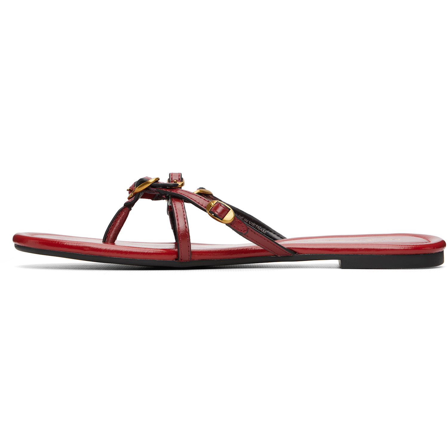  Marc Jacobs Red 'the Leather Kiki' Sandals 