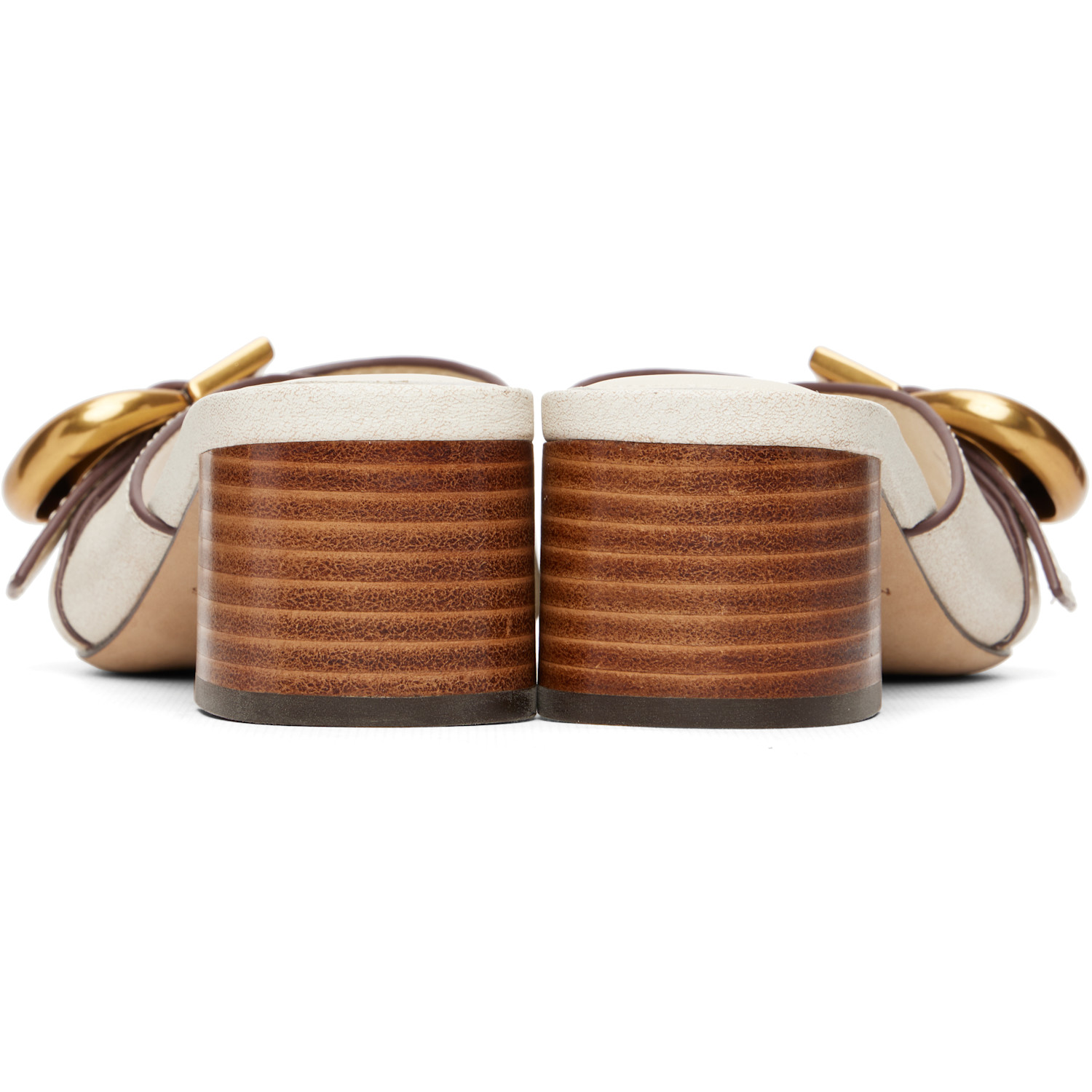  Marc Jacobs Off-white 'the Doll' Heeled Sandals 