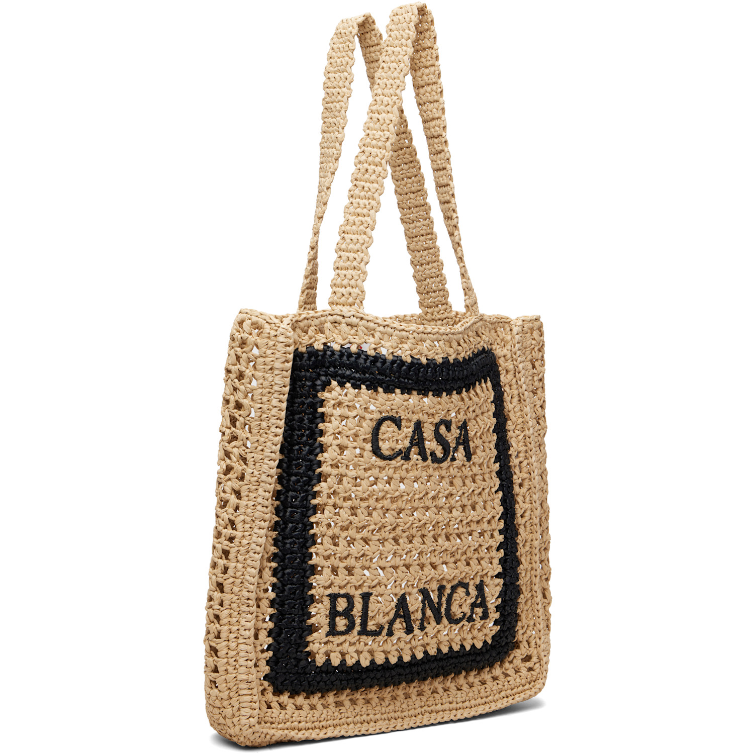  Casablanca Beige Raffia Tote 