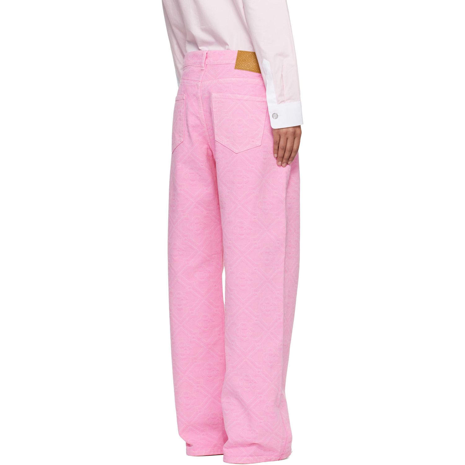  Casablanca Pink Monogram Jeans 