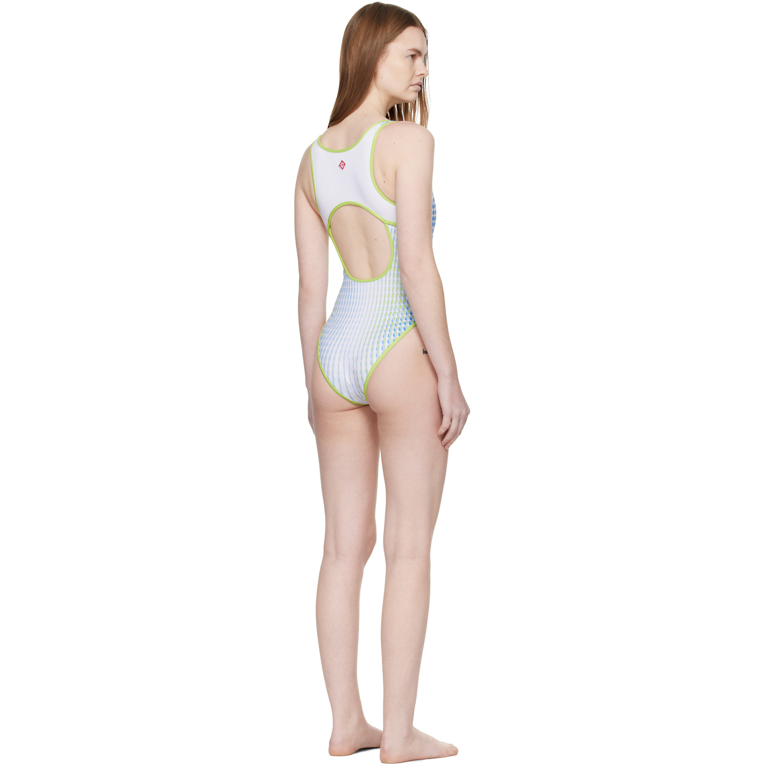  Casablanca White Gradient Printed Swimsuit 