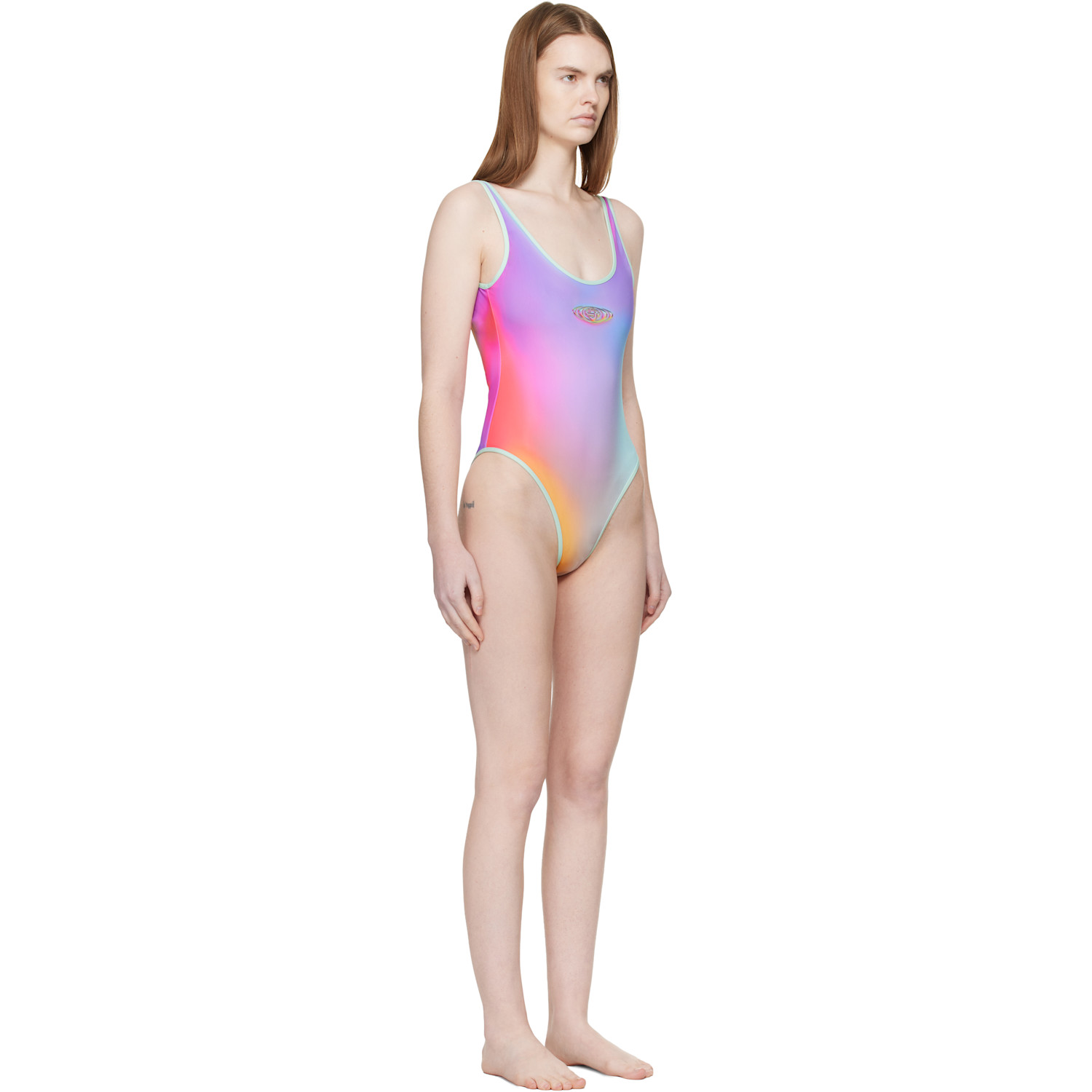  Casablanca Multicolor Glass Gradient Swimsuit 