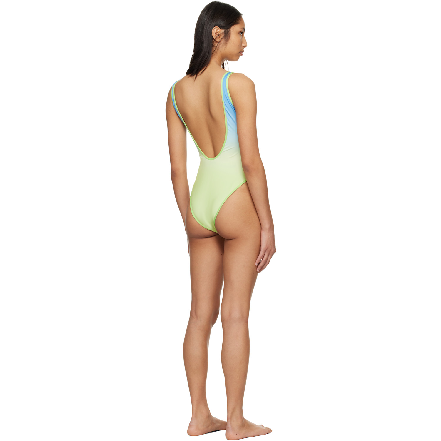  Casablanca Blue & Green Gradient Swimsuit 