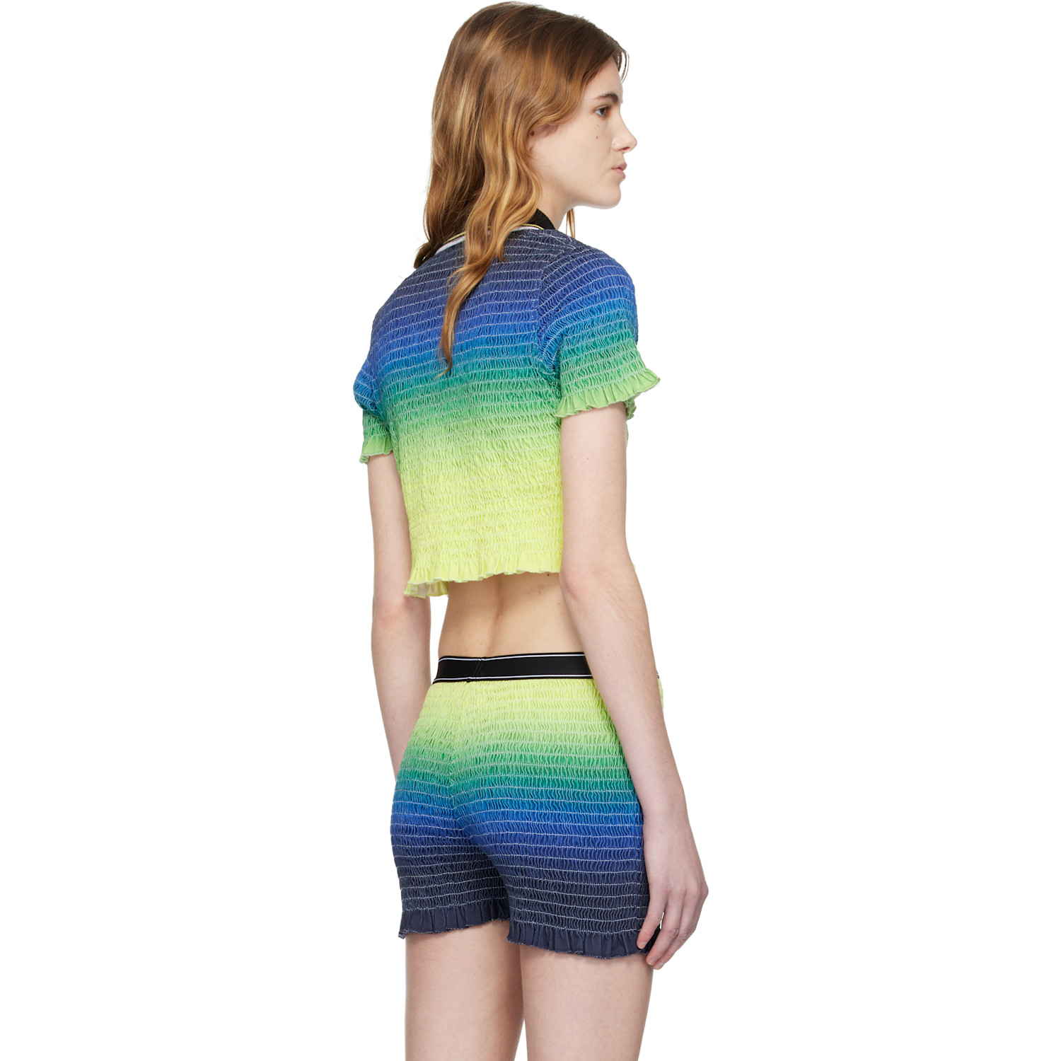  Casablanca Multicolor Gradient Short Sleeve Polo 