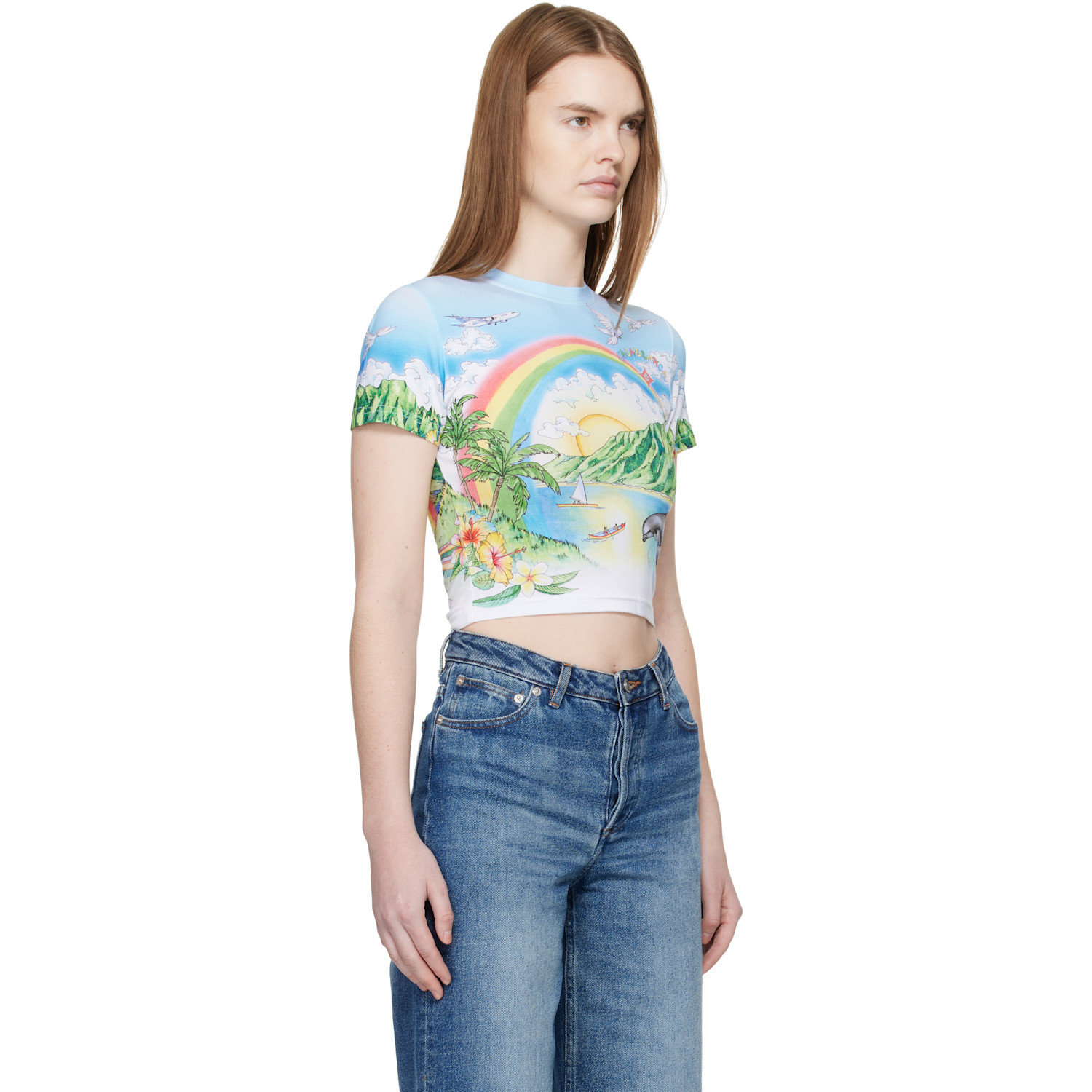  Casablanca Multicolor Cropped Baby T-shirt 