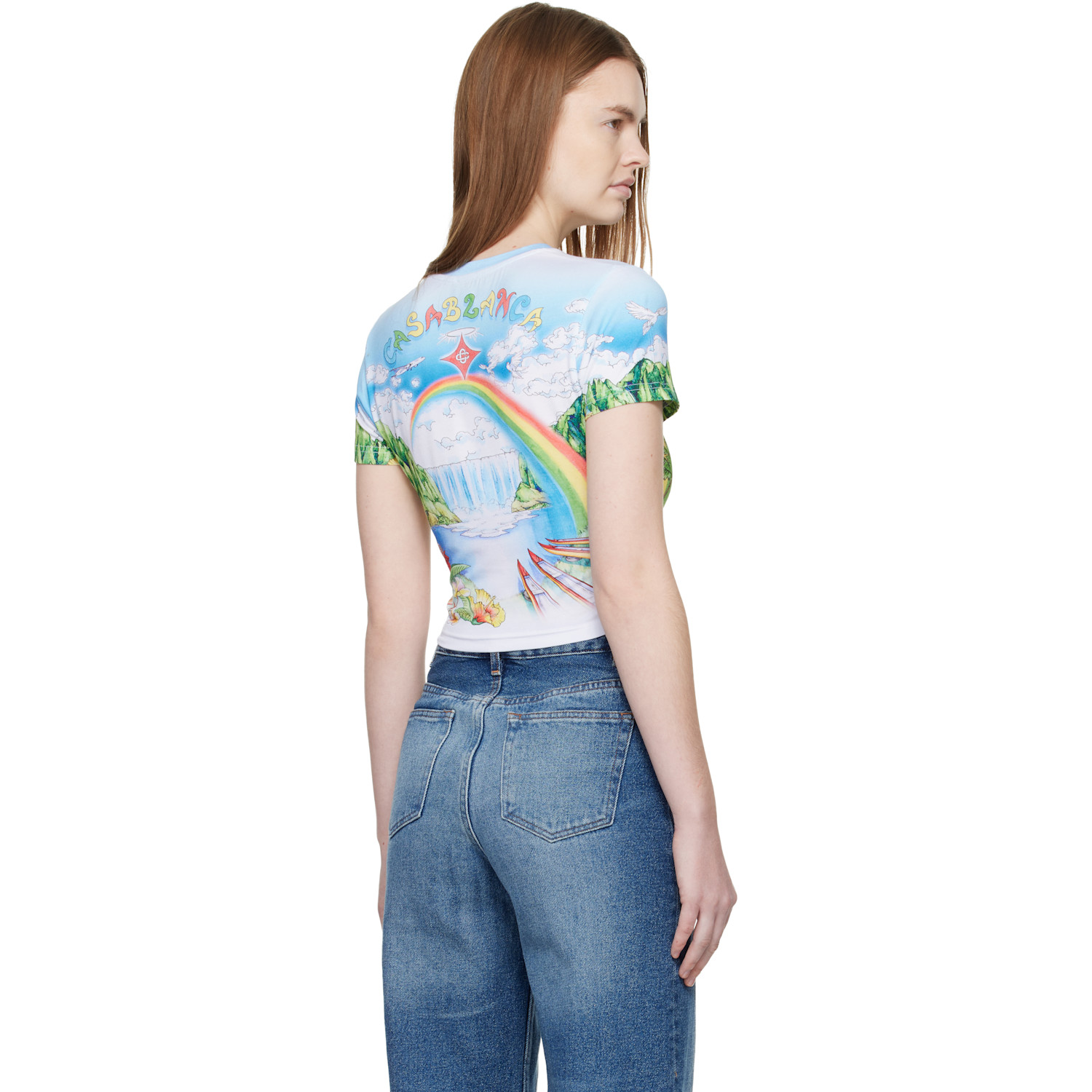  Casablanca Multicolor Cropped Baby T-shirt 